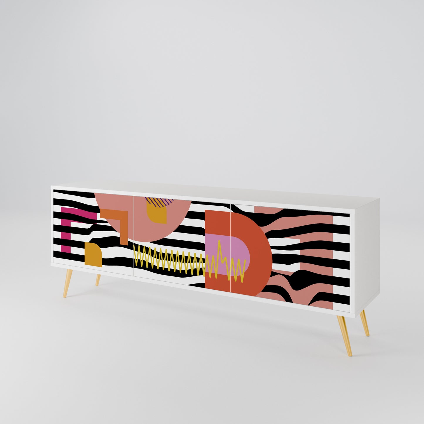 CHROMATIC ABSTRACT Mueble de TV de 3 Puertas