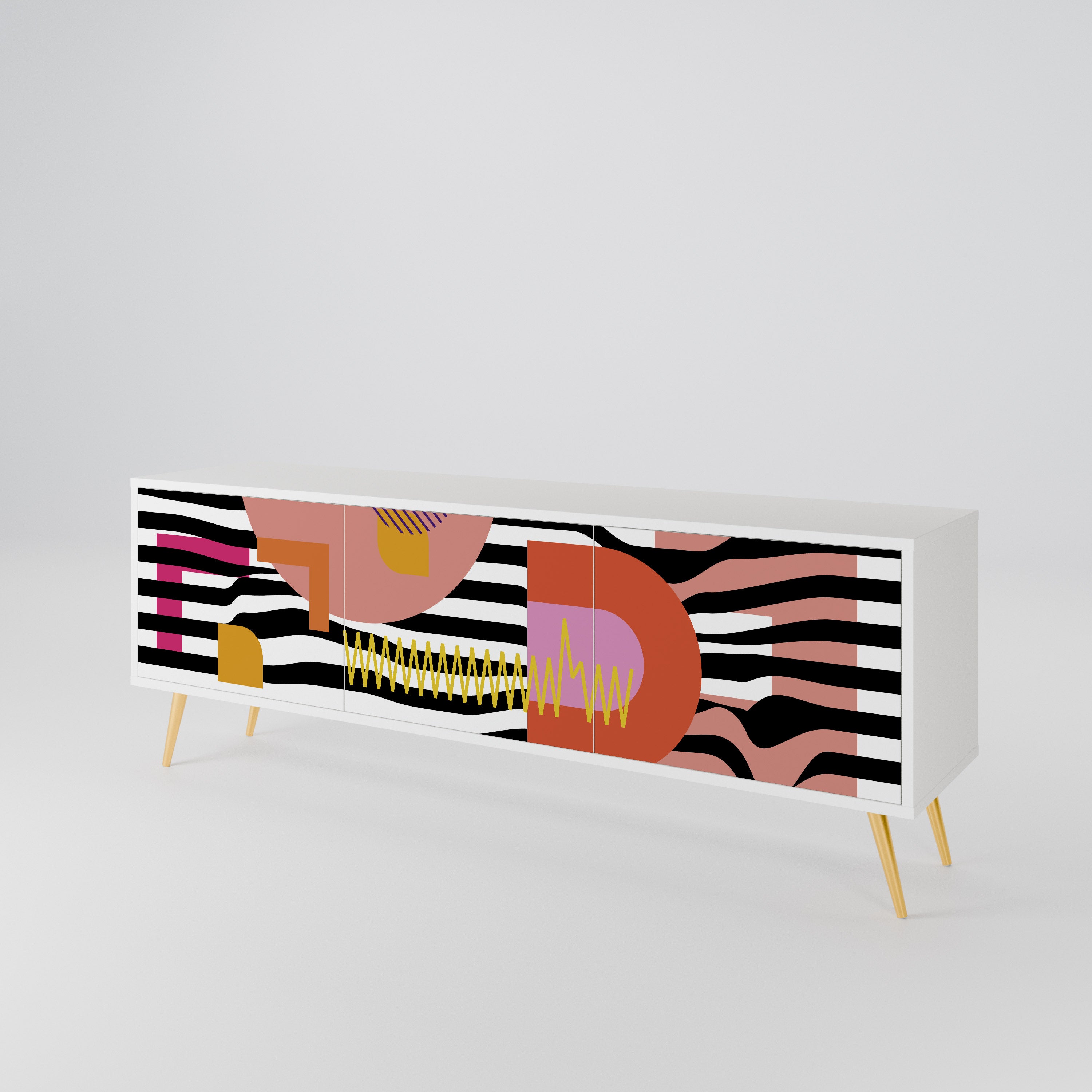 CHROMATIC ABSTRACT Mueble de TV de 3 Puertas