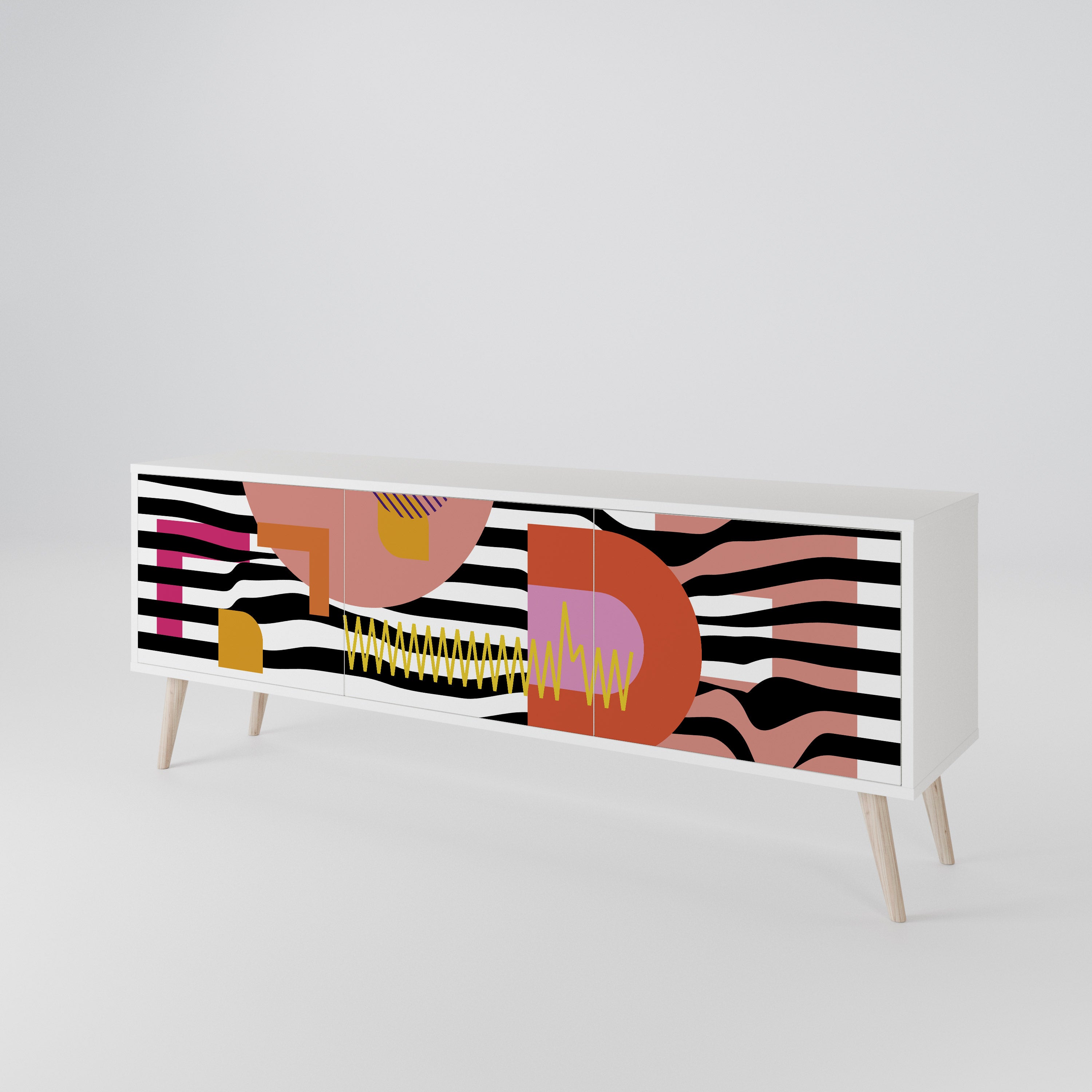 CHROMATIC ABSTRACT Mueble de TV de 3 Puertas