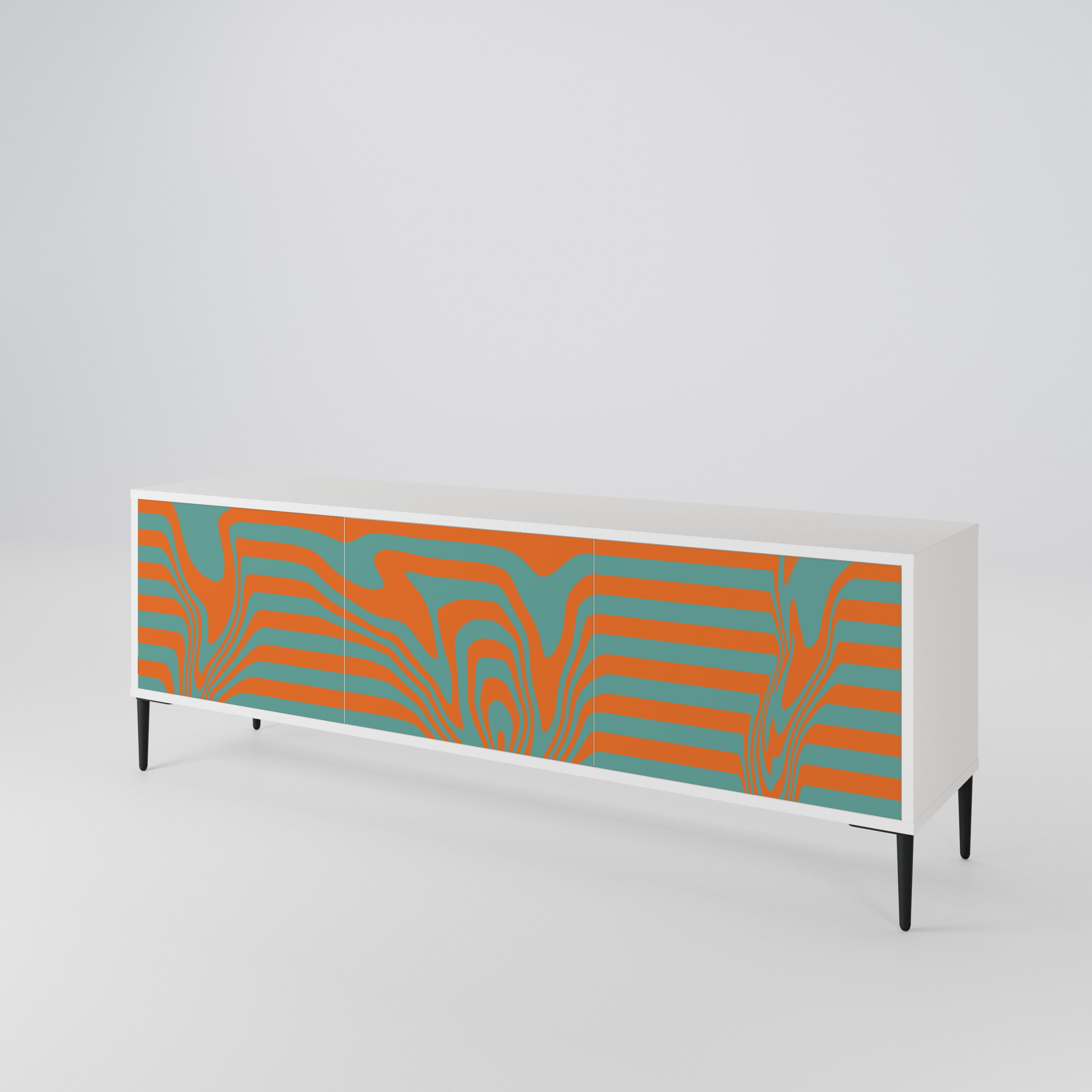 LINE COLLAPSE Mueble de TV de 3 Puertas