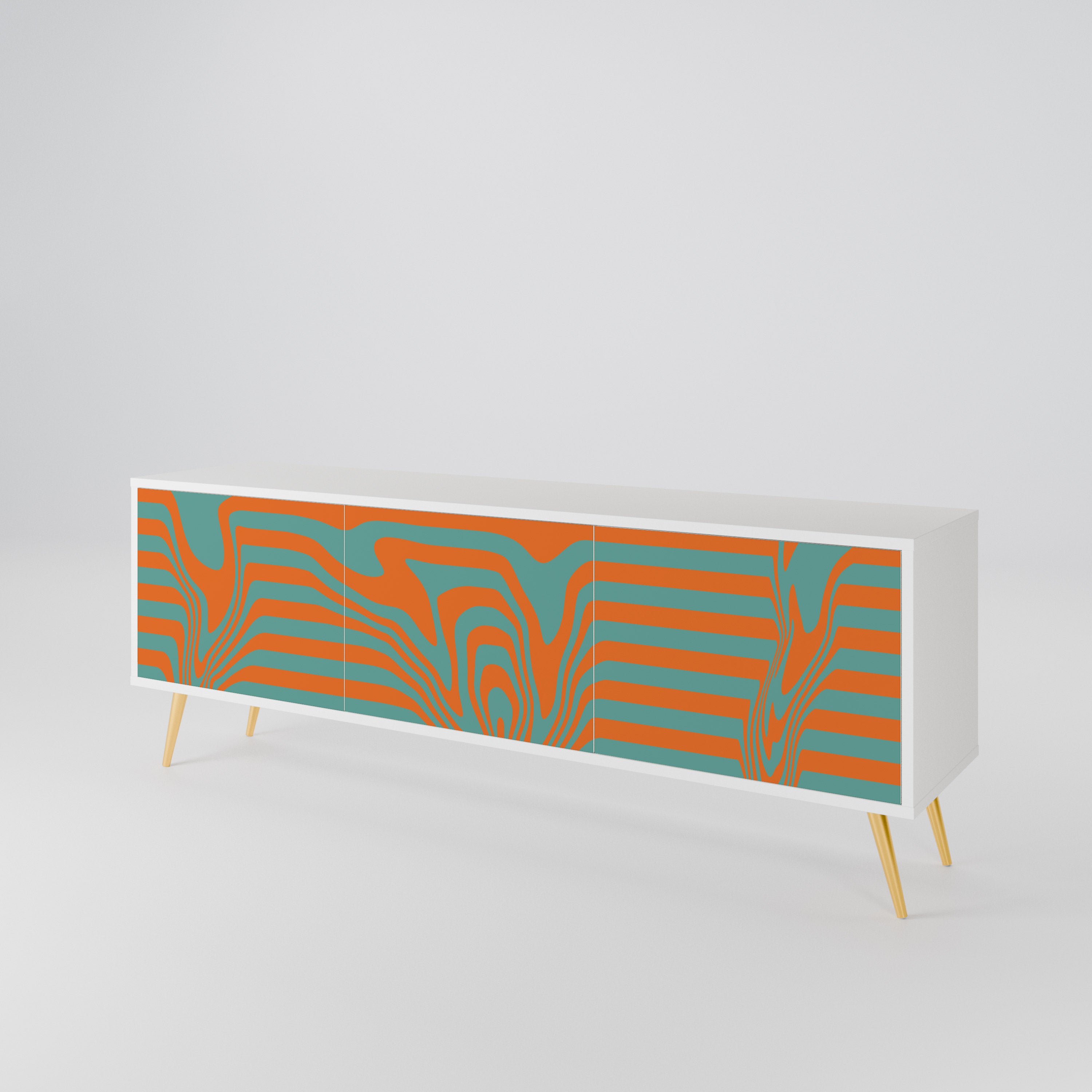 LINE COLLAPSE Mueble de TV de 3 Puertas