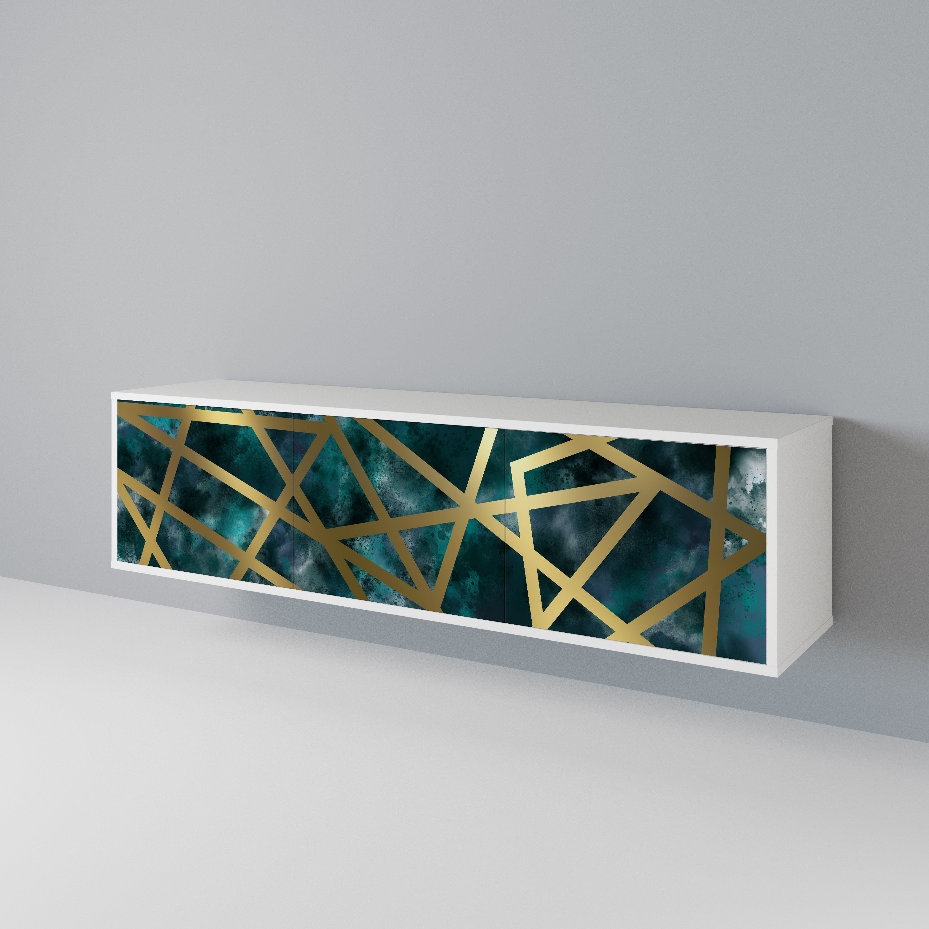 THE LABYRINTH OF GOLD Mueble de TV de 3 Puertas