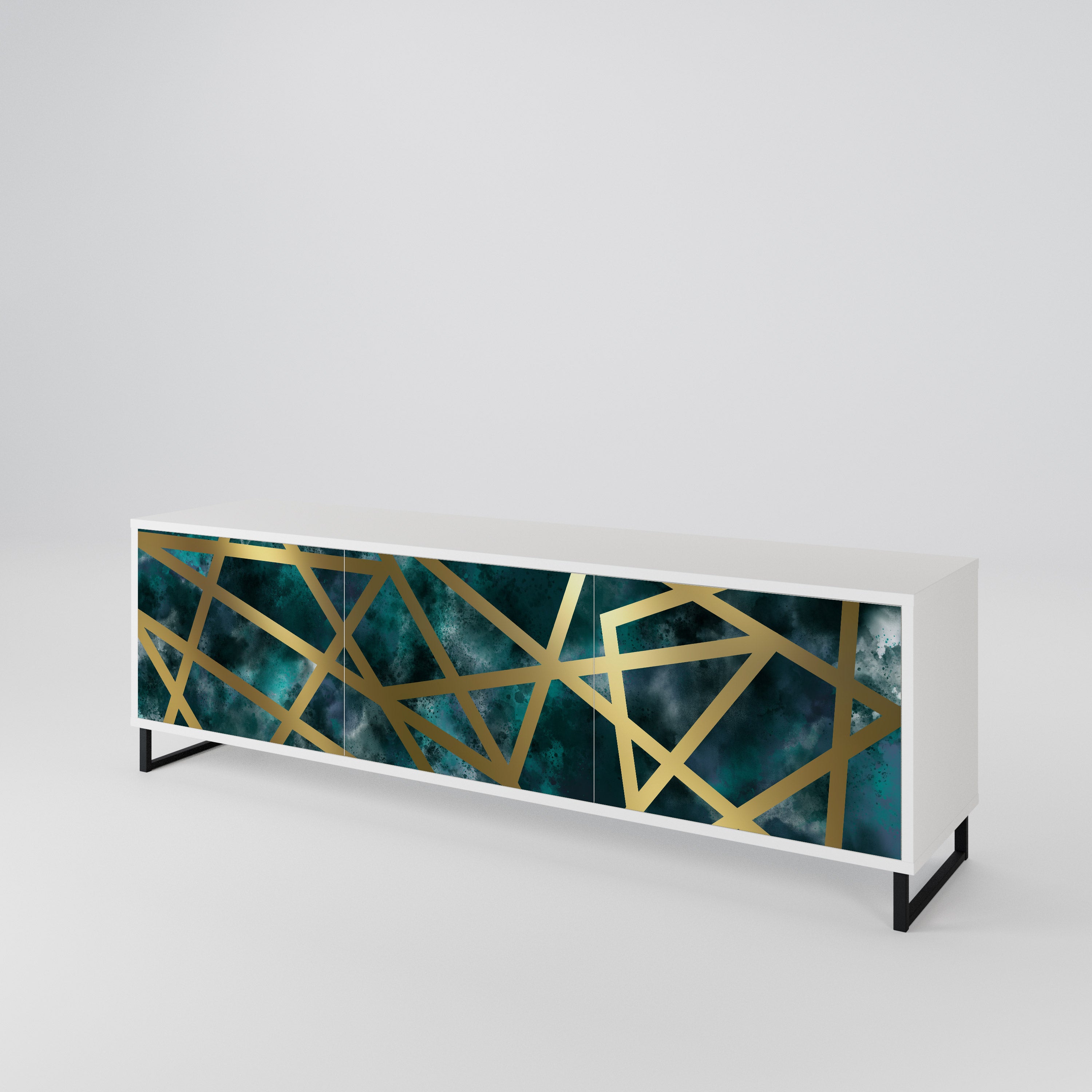 THE LABYRINTH OF GOLD Mueble de TV de 3 Puertas
