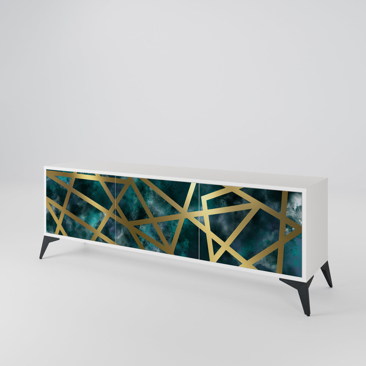 THE LABYRINTH OF GOLD Mueble de TV de 3 Puertas