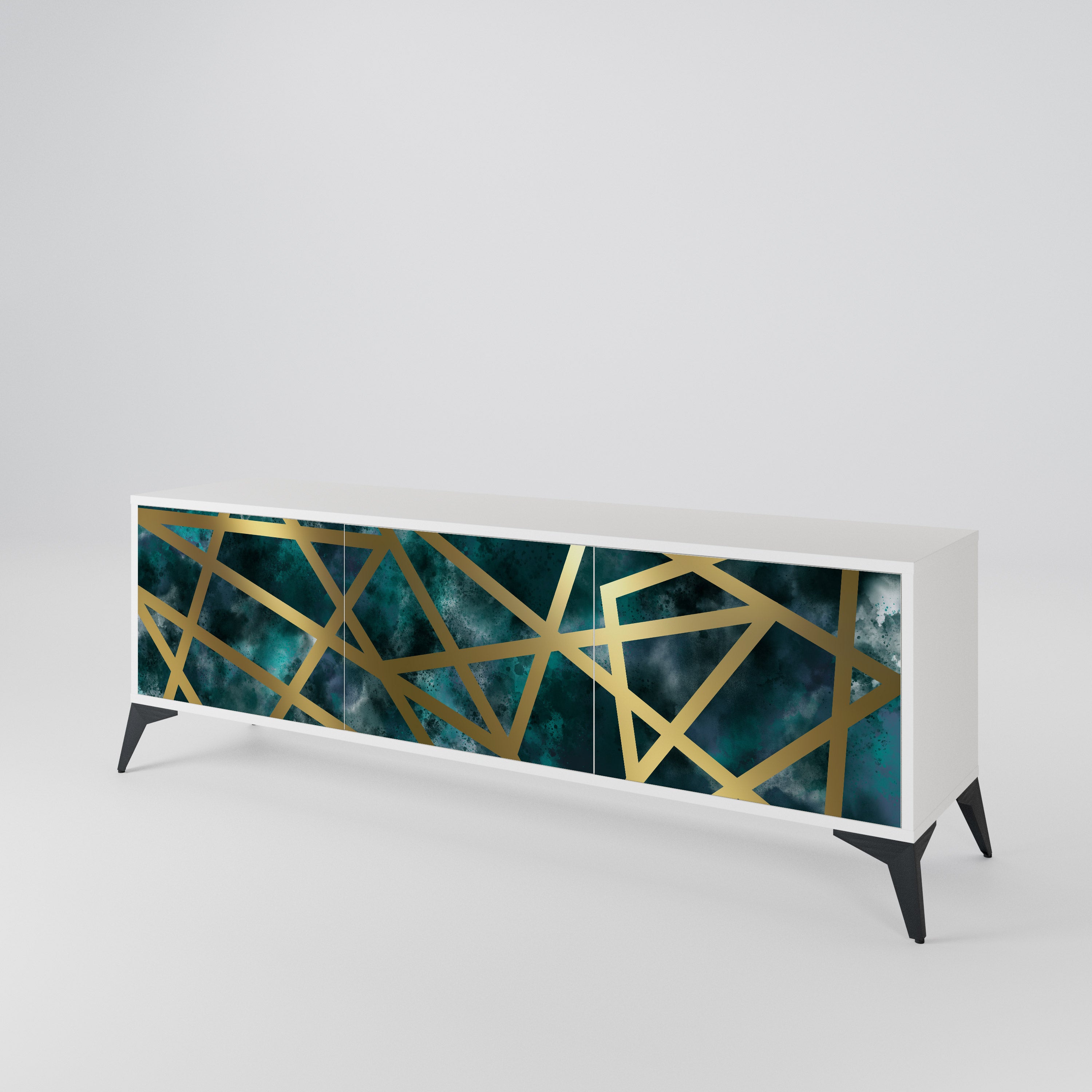 THE LABYRINTH OF GOLD Mueble de TV de 3 Puertas