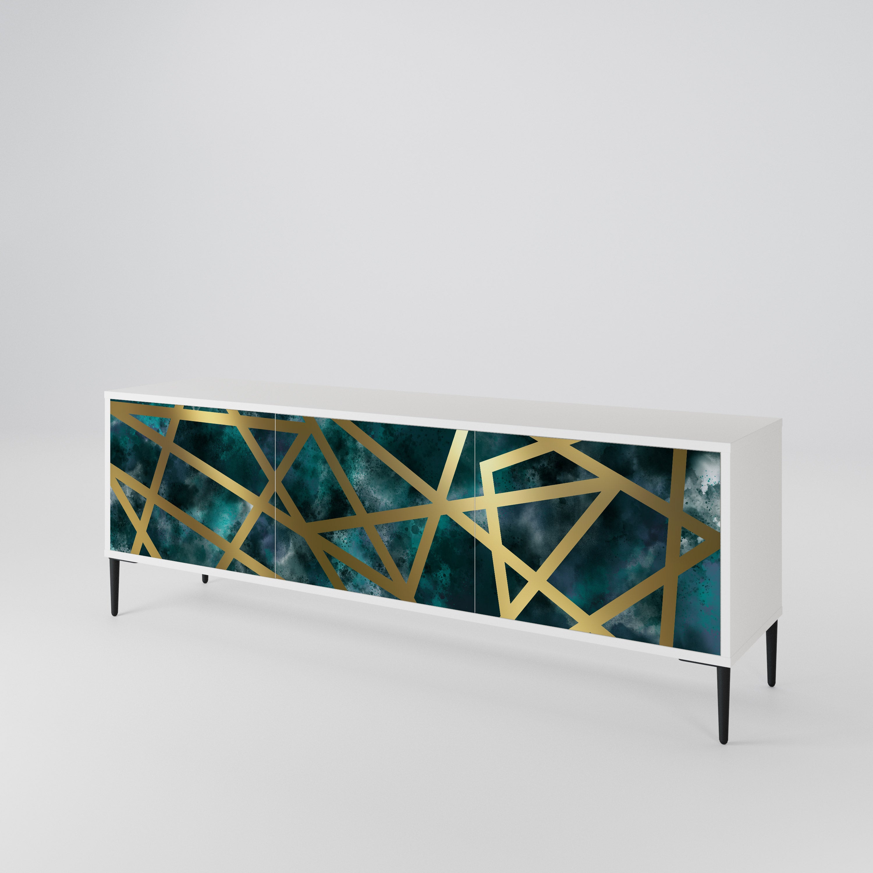 THE LABYRINTH OF GOLD Mueble de TV de 3 Puertas