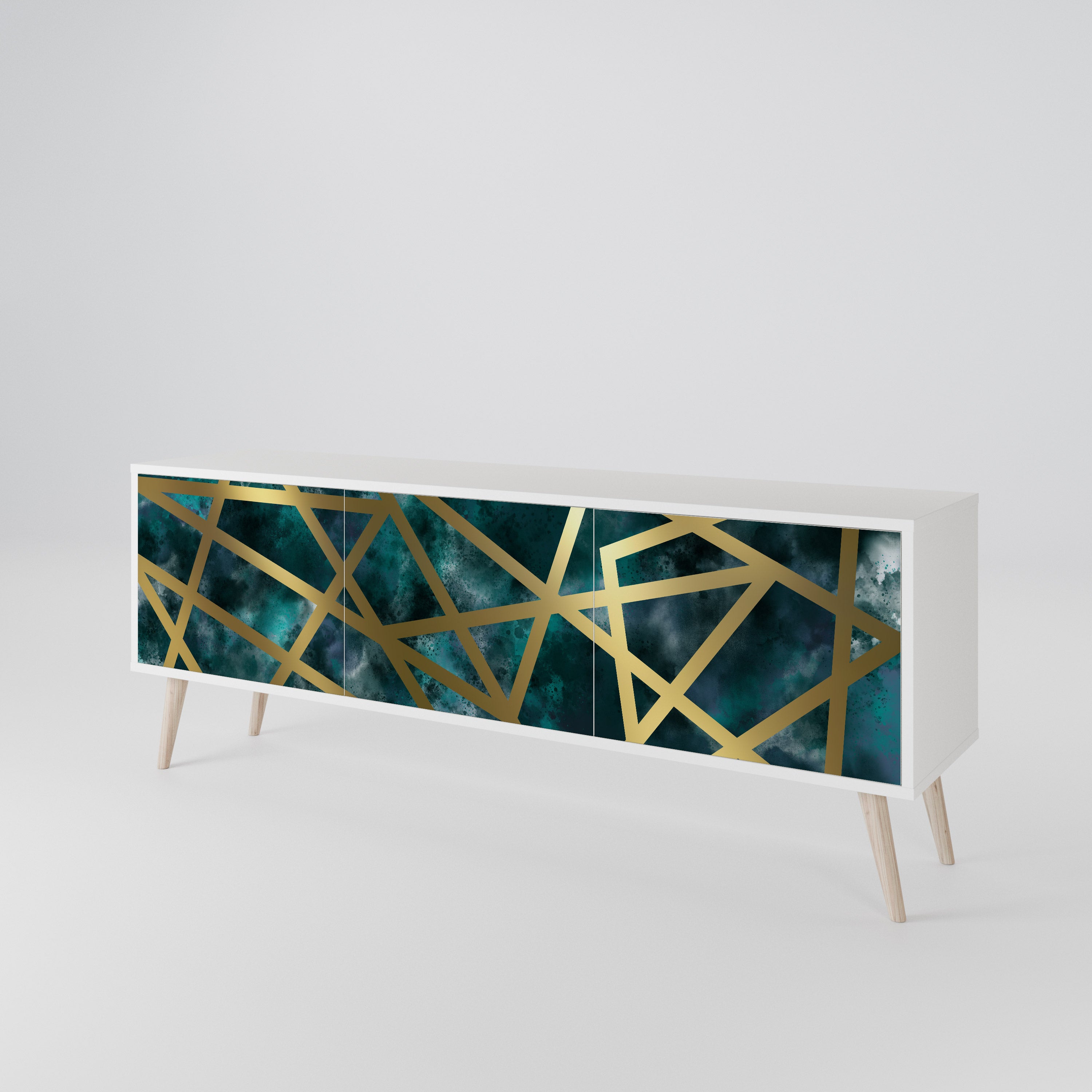 THE LABYRINTH OF GOLD Mueble de TV de 3 Puertas