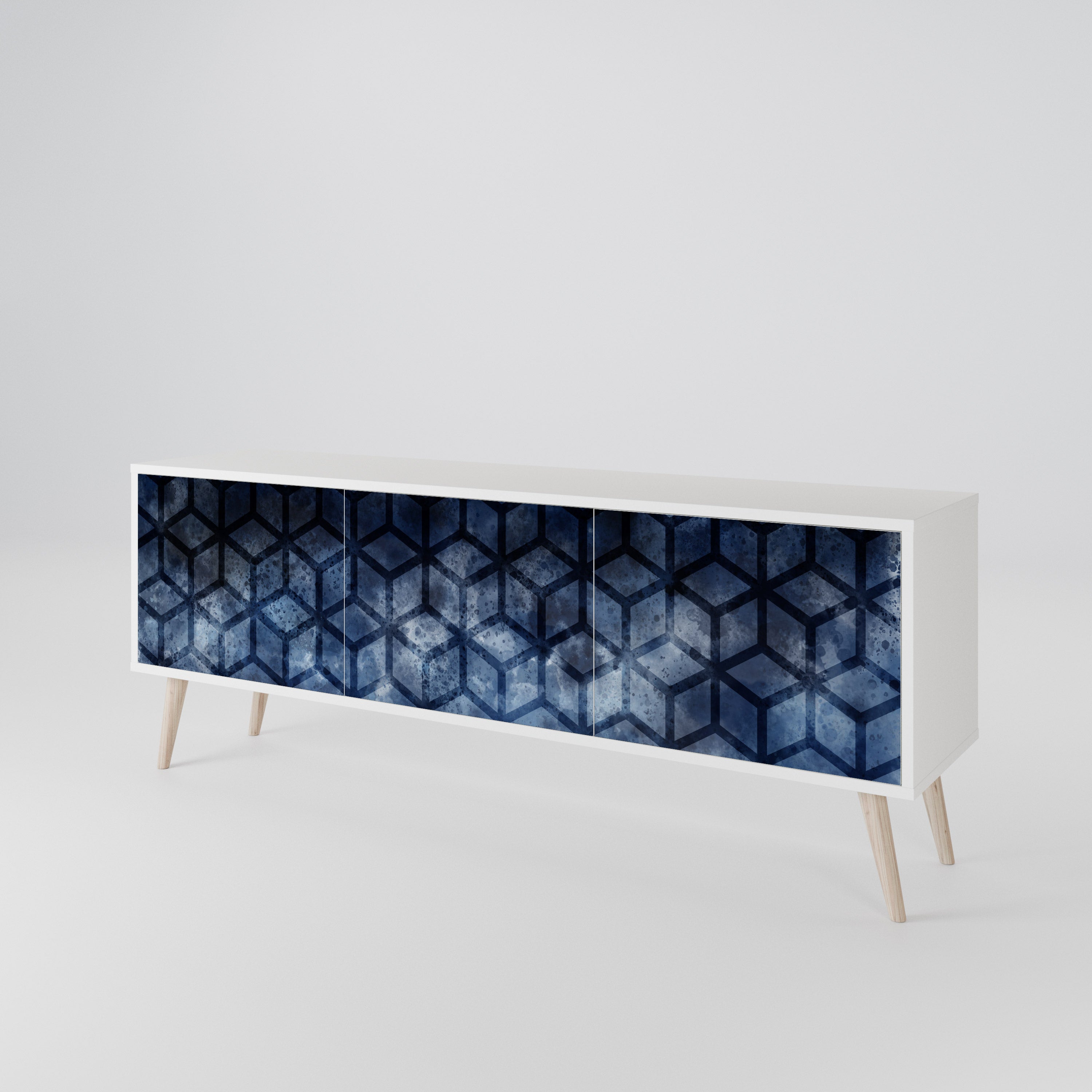 CUBIC MIST Mueble de TV de 3 Puertas