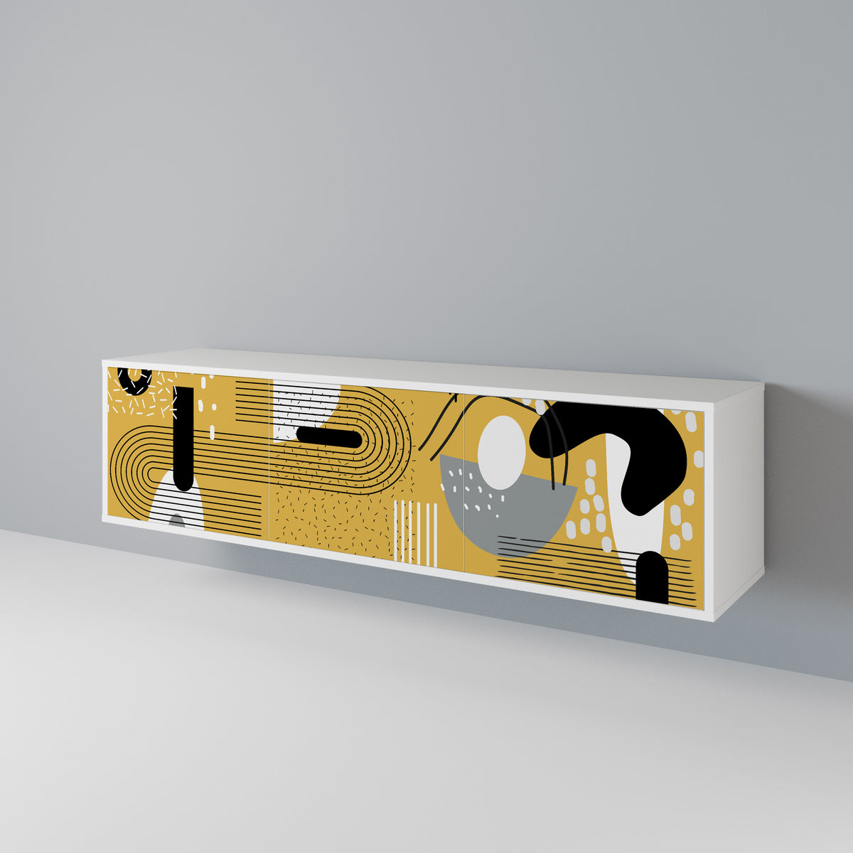 SHAPESHIFT SYMPHONY Mueble de TV de 3 Puertas