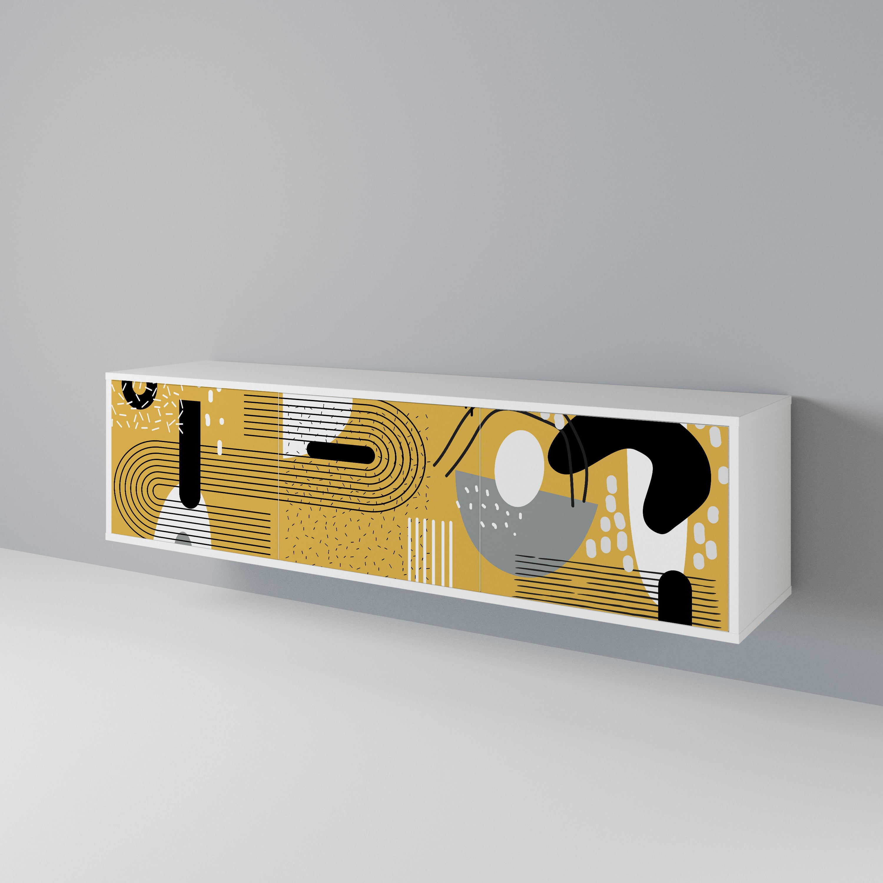 SHAPESHIFT SYMPHONY Mueble de TV de 3 Puertas