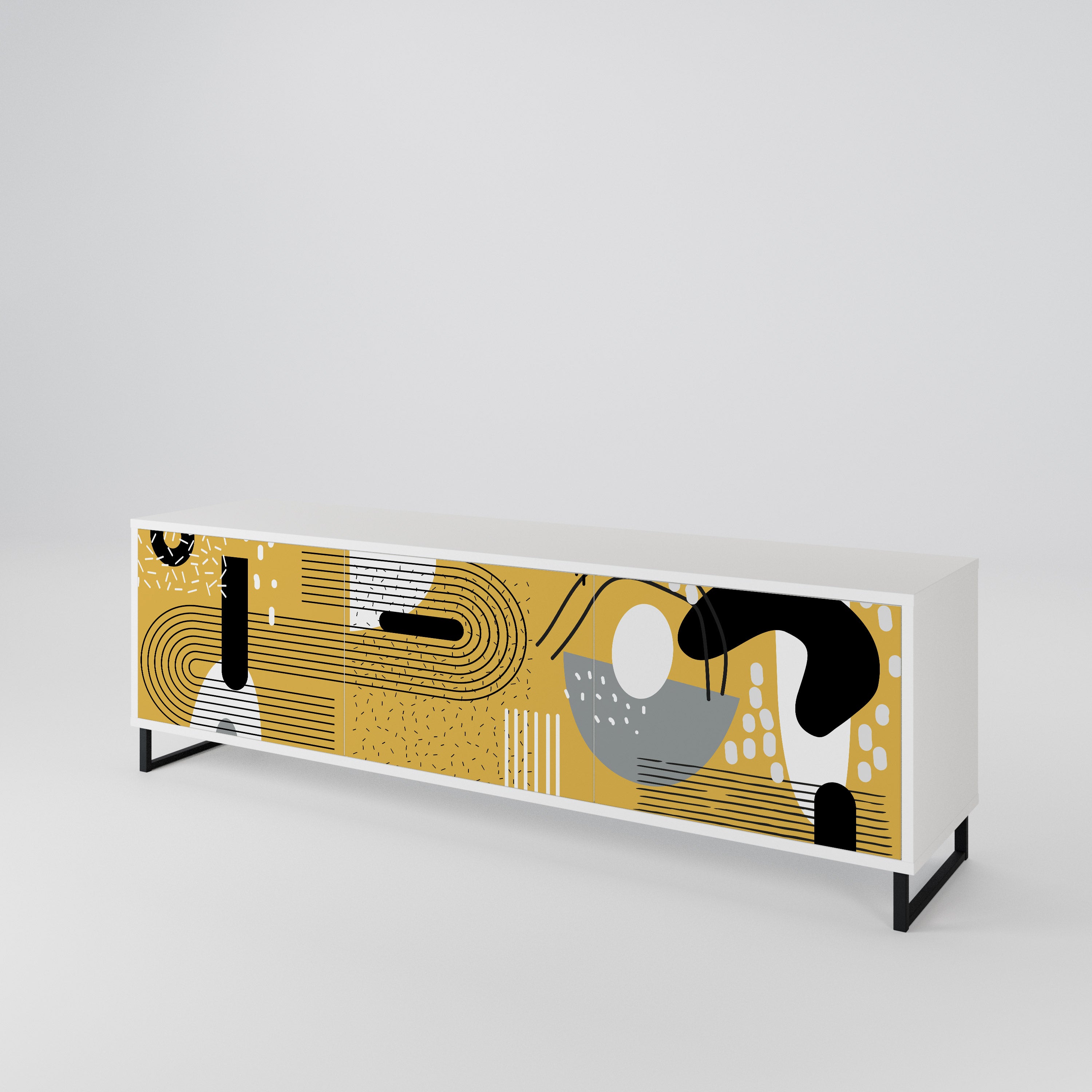 SHAPESHIFT SYMPHONY Mueble de TV de 3 Puertas