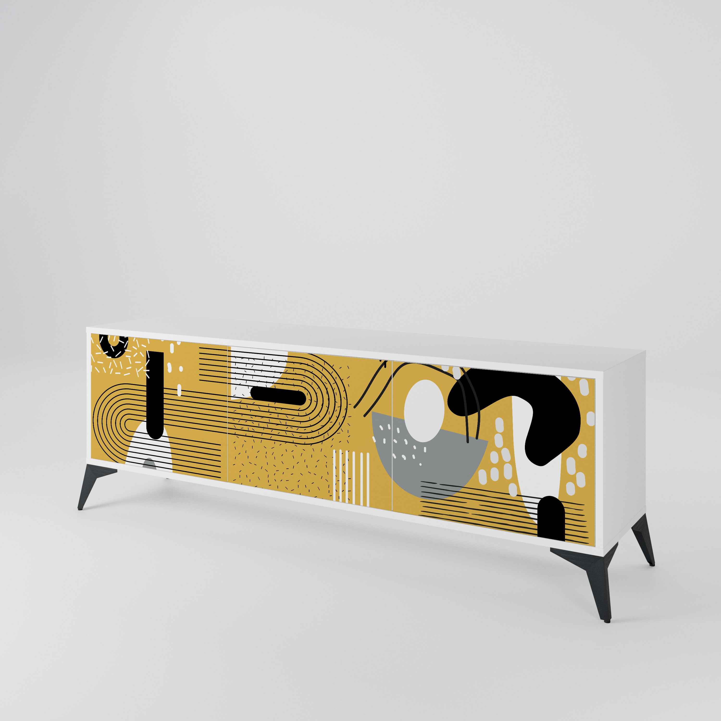 SHAPESHIFT SYMPHONY Mueble de TV de 3 Puertas