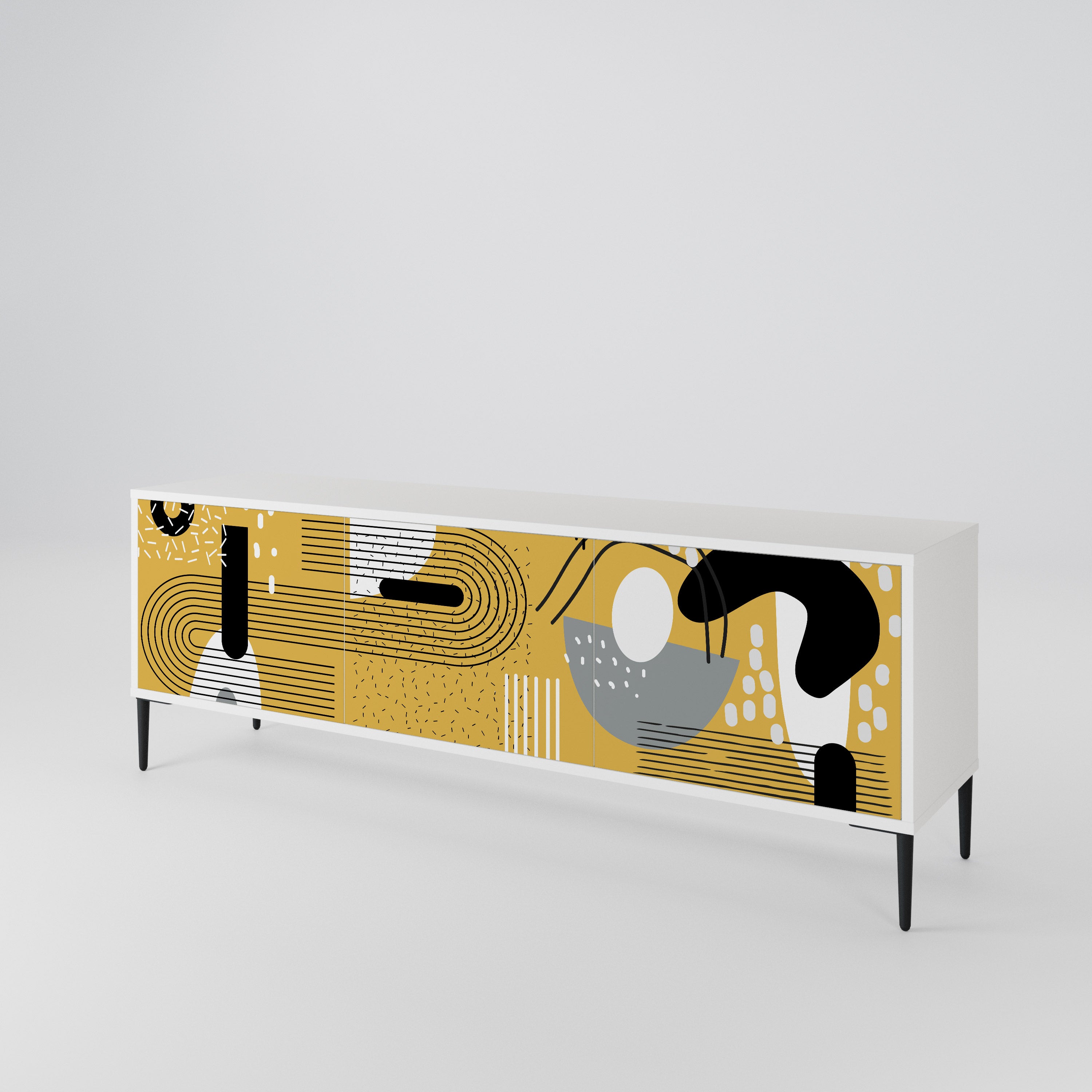 SHAPESHIFT SYMPHONY Mueble de TV de 3 Puertas