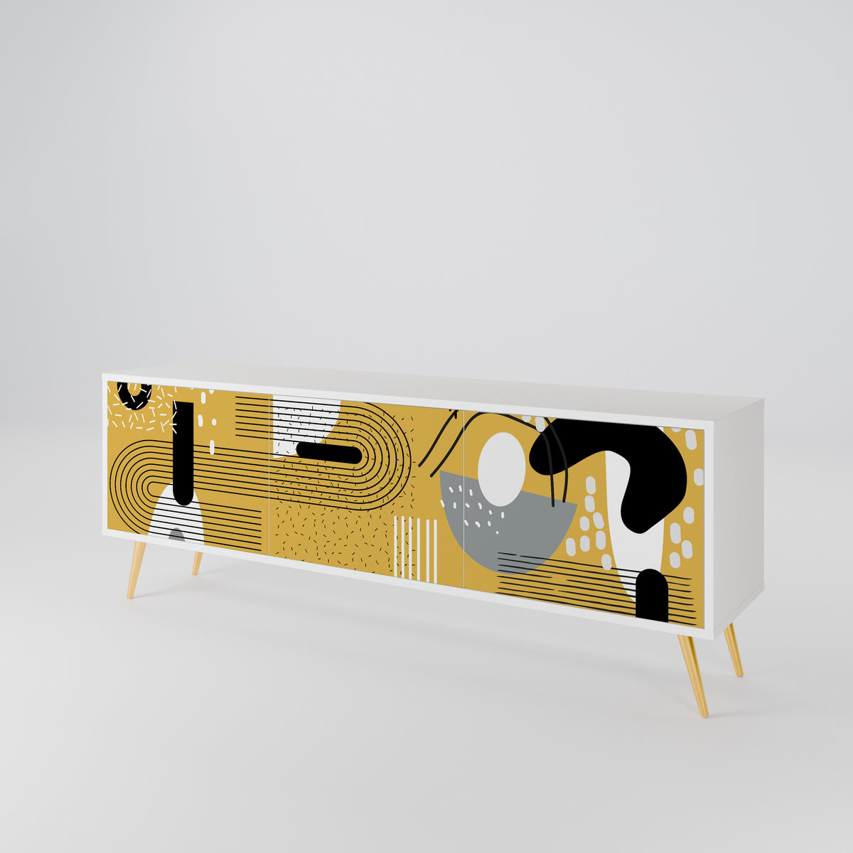 SHAPESHIFT SYMPHONY Mueble de TV de 3 Puertas