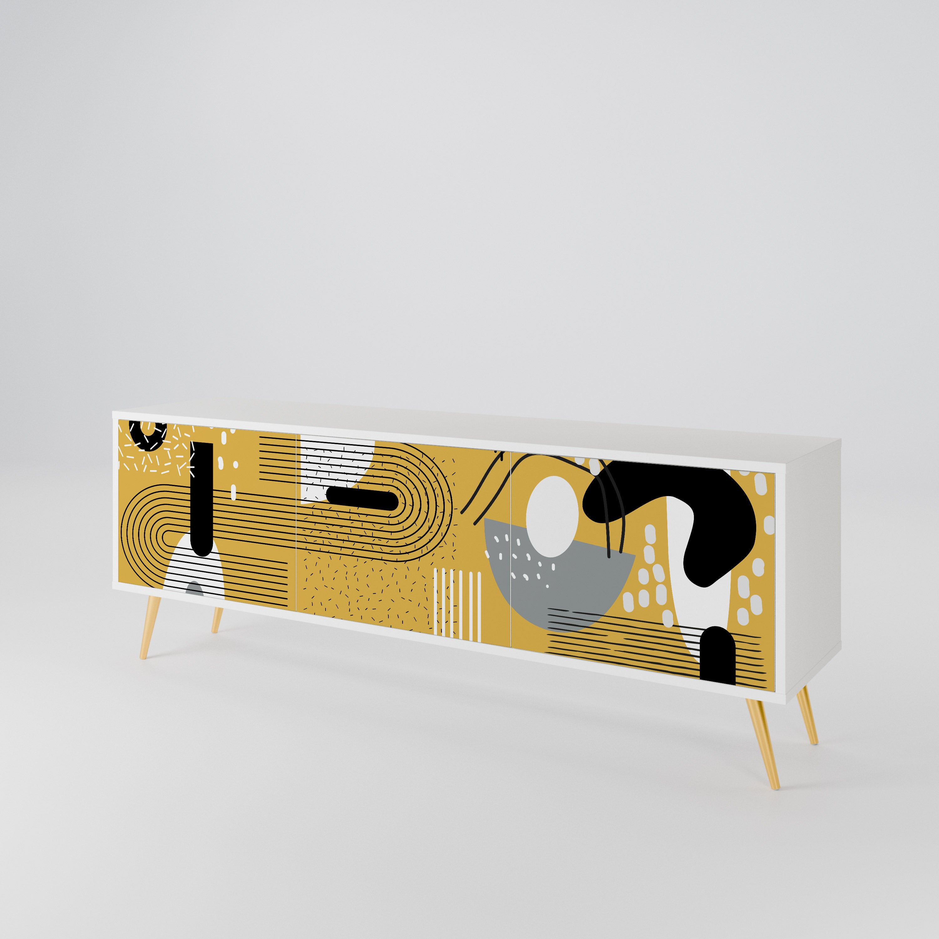 SHAPESHIFT SYMPHONY Mueble de TV de 3 Puertas