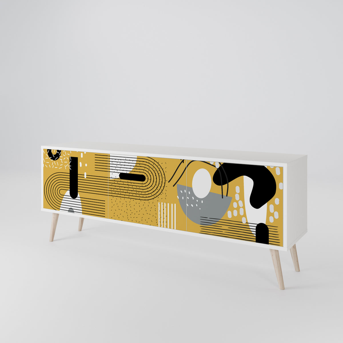 SHAPESHIFT SYMPHONY Mueble de TV de 3 Puertas