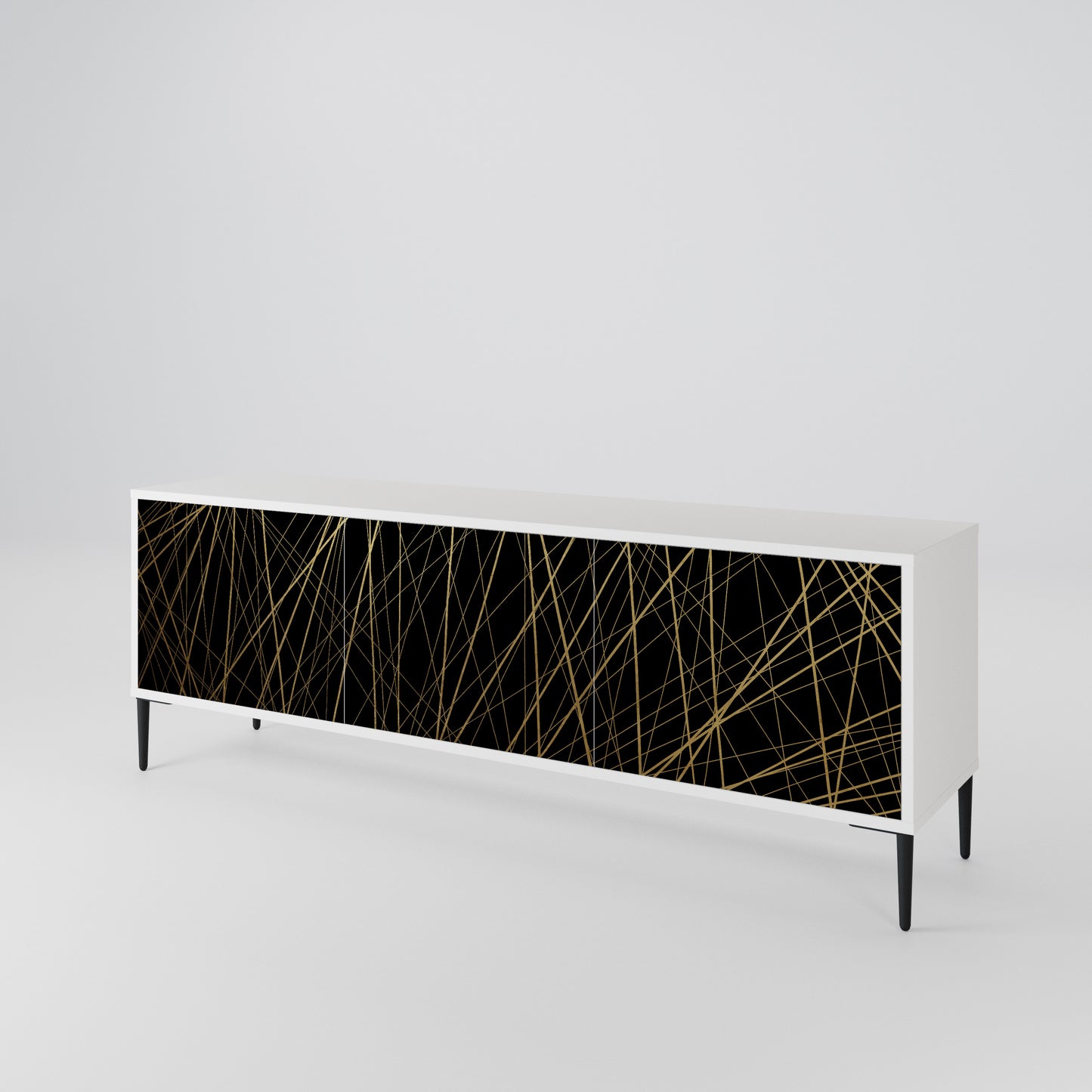 BRIGHT MESH Mueble de TV de 3 Puertas
