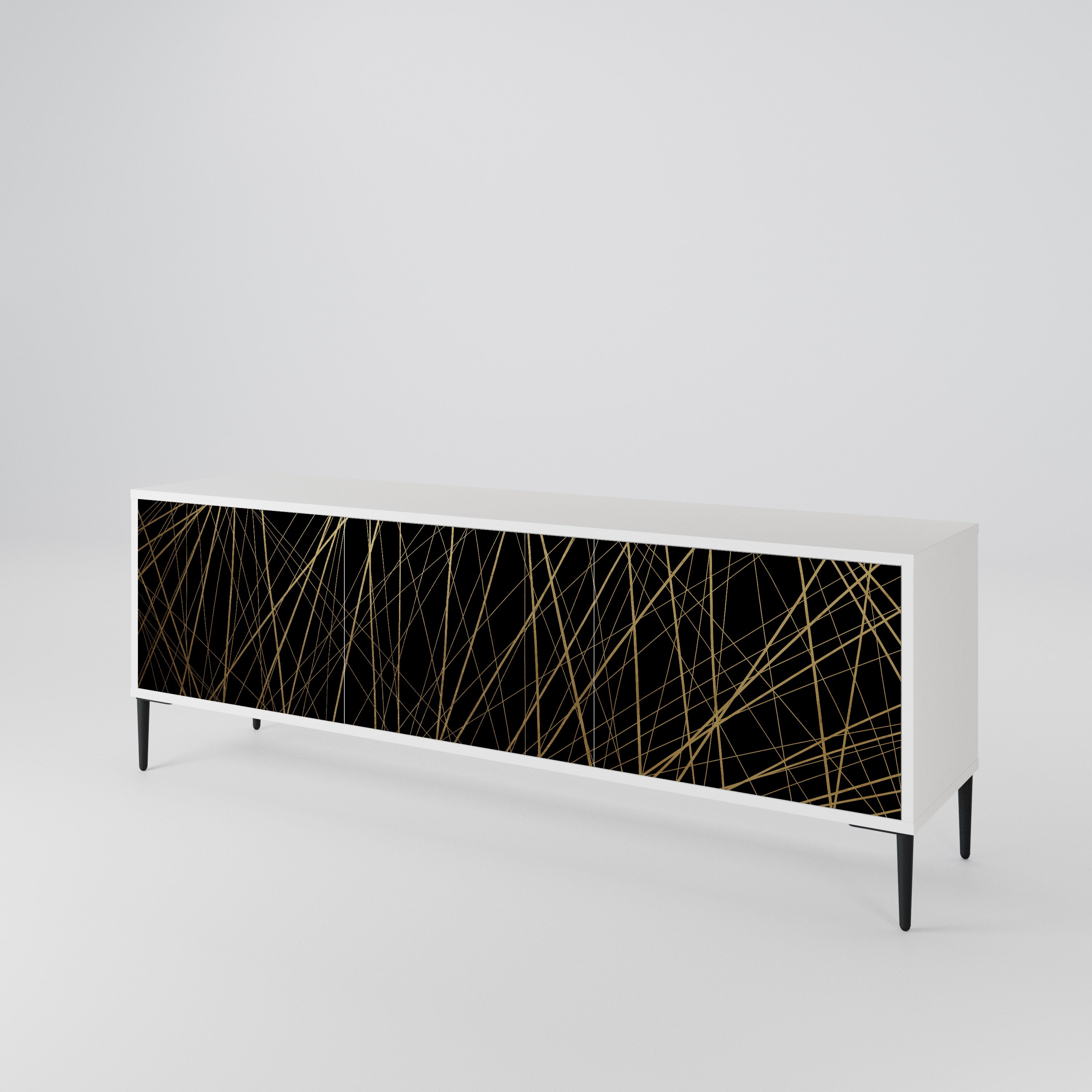 BRIGHT MESH Mueble de TV de 3 Puertas