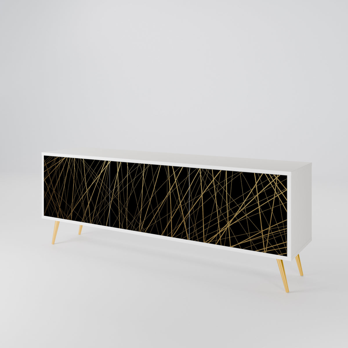 BRIGHT MESH Mueble de TV de 3 Puertas