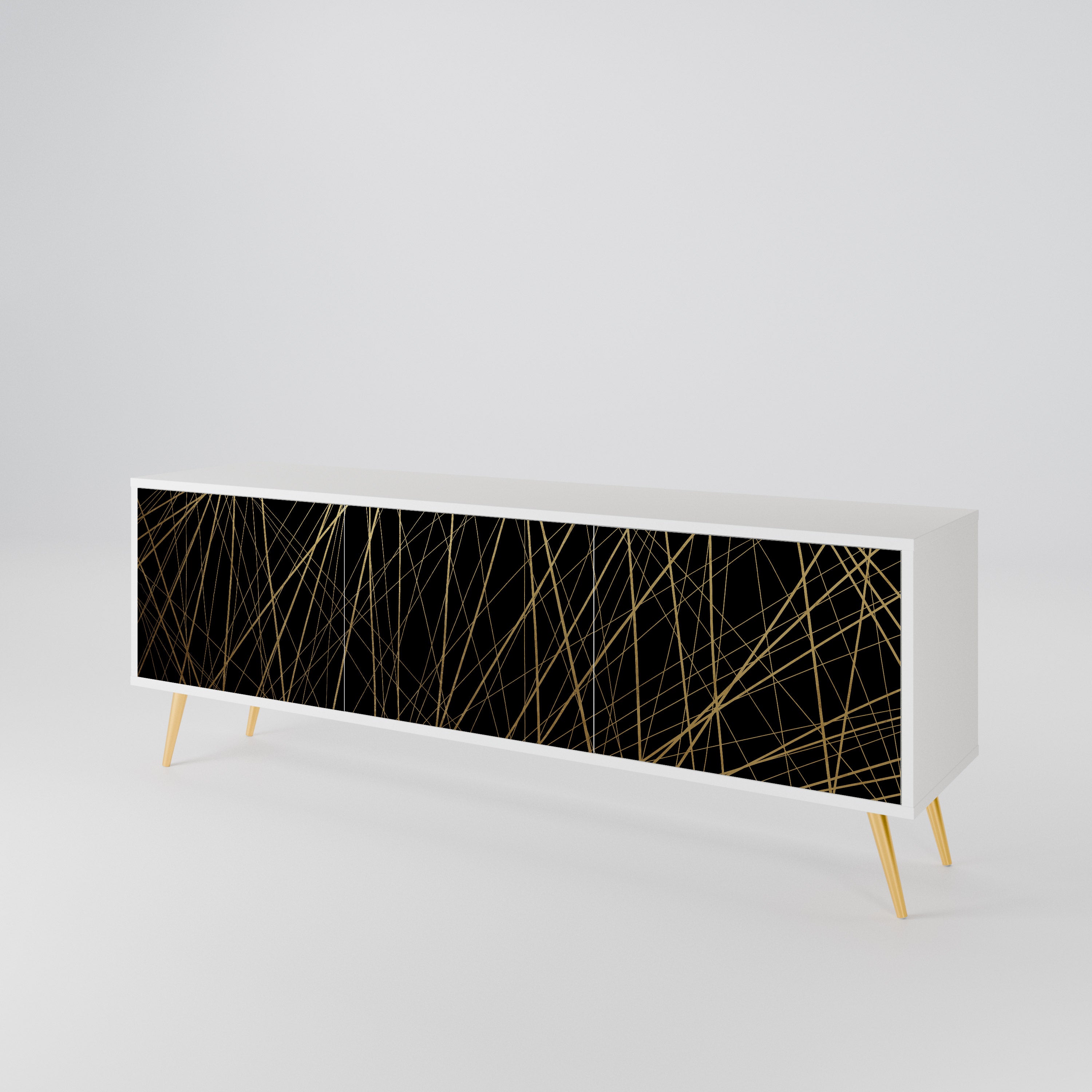 BRIGHT MESH Mueble de TV de 3 Puertas