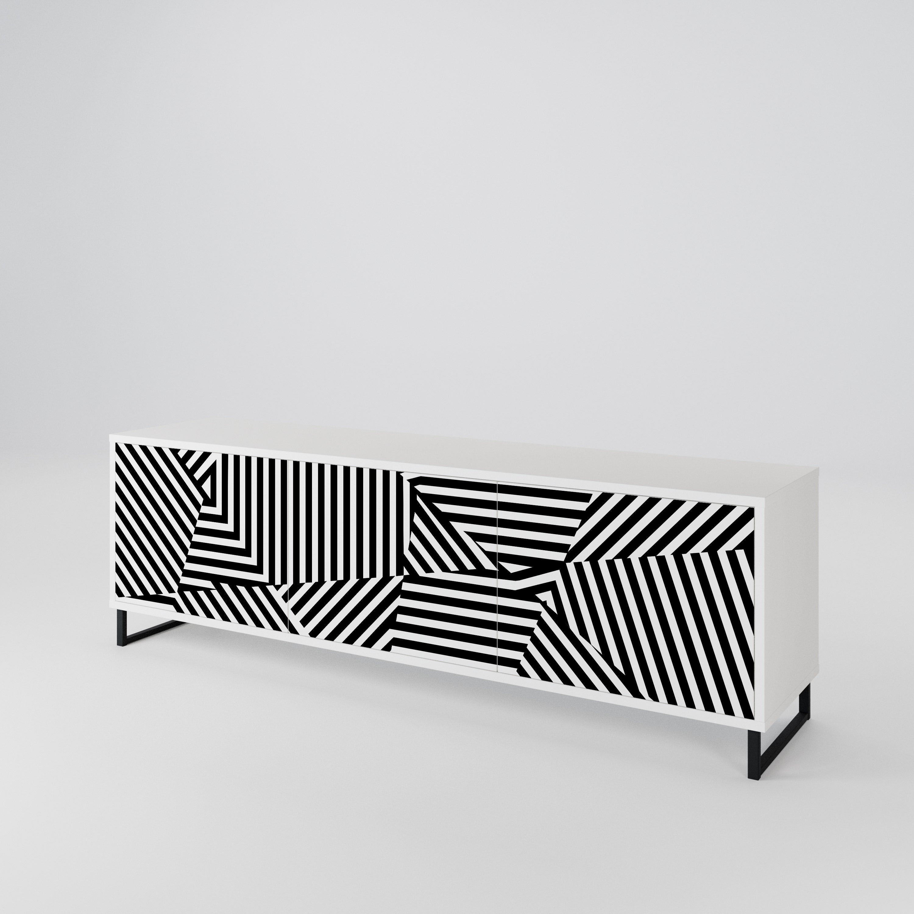 ILLUSIONARY LATTICE Mueble de TV de 3 Puertas