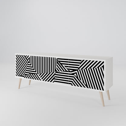 ILLUSIONARY LATTICE Mueble de TV de 3 Puertas