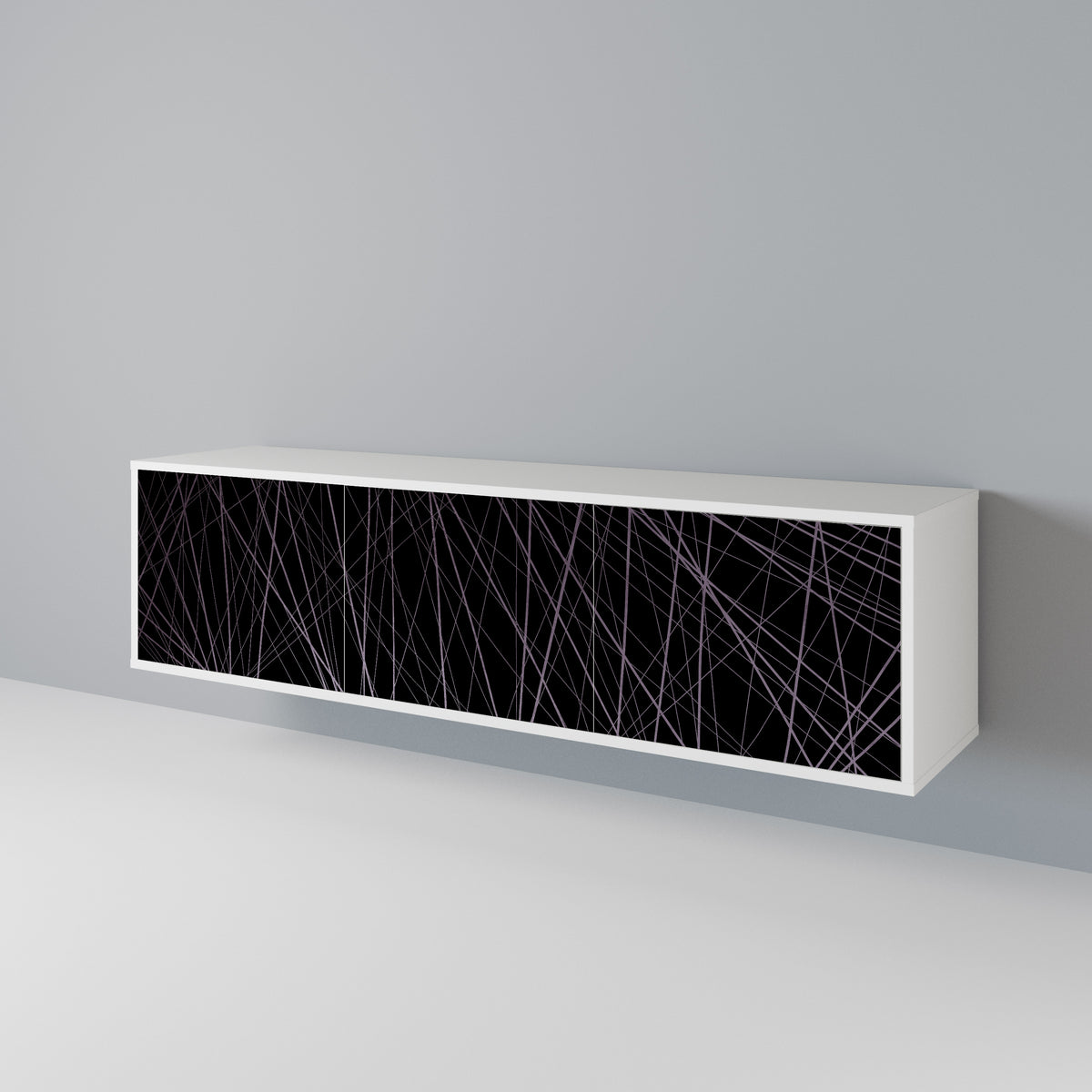 SHIMMER SPIDERGRAM Mueble de TV de 3 Puertas