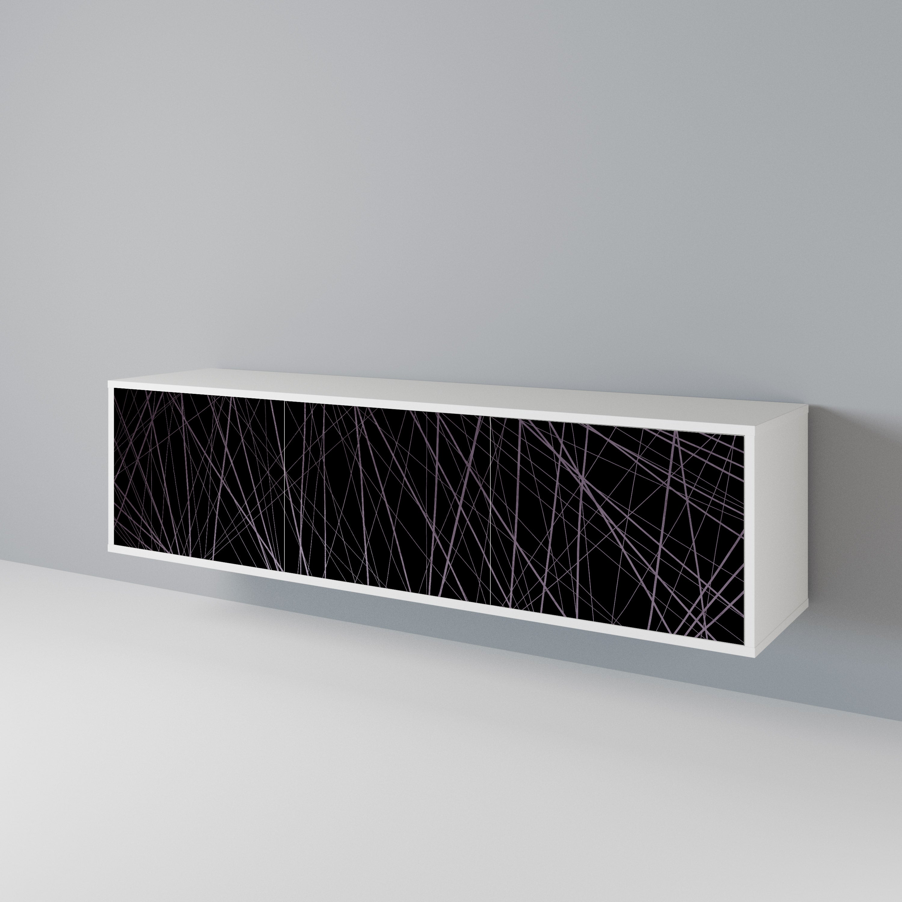 SHIMMER SPIDERGRAM Mueble de TV de 3 Puertas