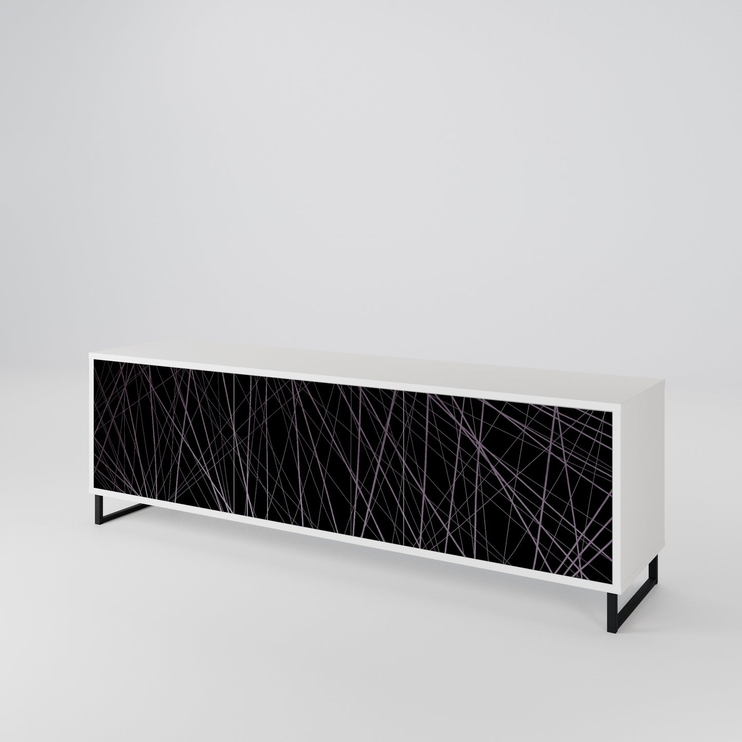 SHIMMER SPIDERGRAM Mueble de TV de 3 Puertas