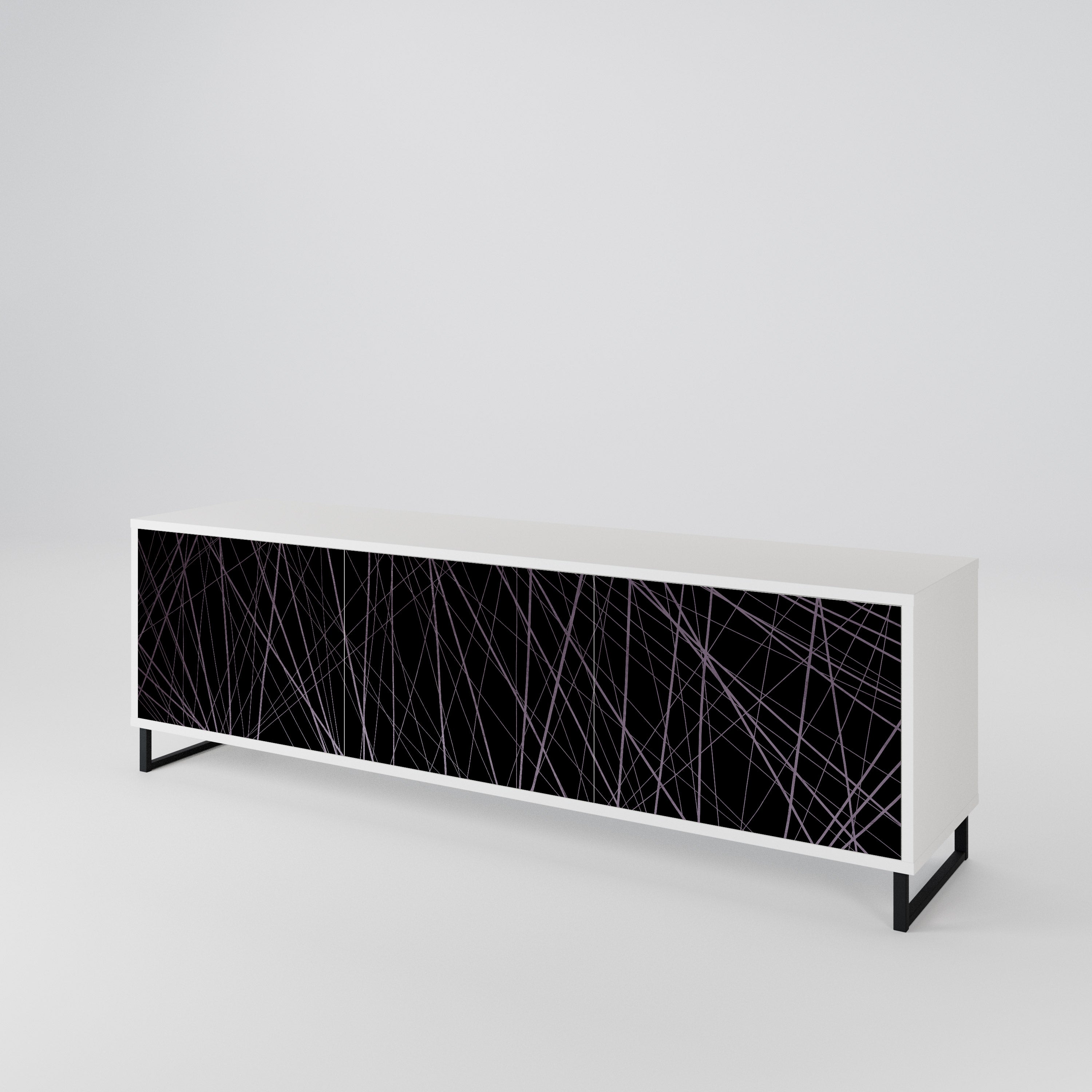SHIMMER SPIDERGRAM Mueble de TV de 3 Puertas