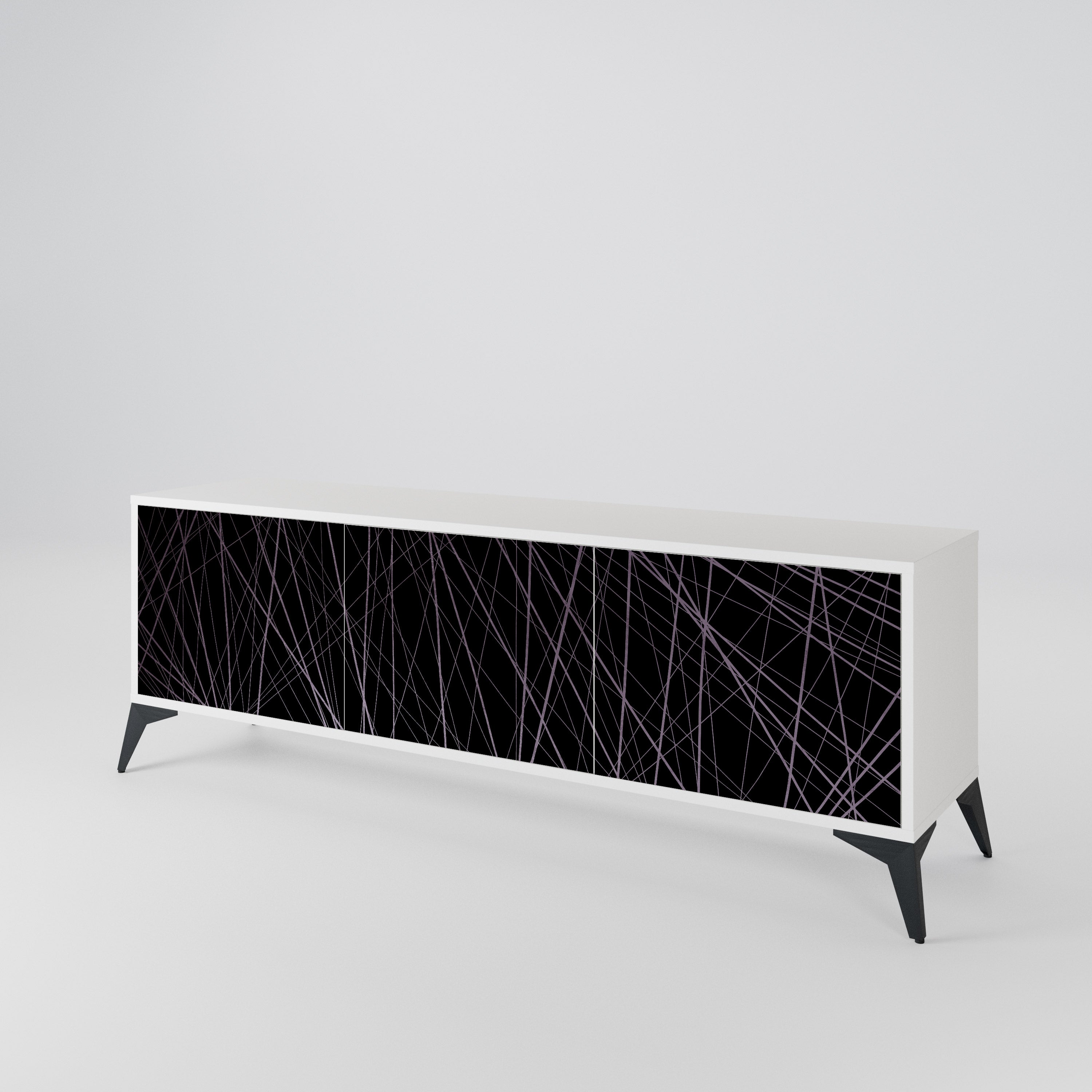 SHIMMER SPIDERGRAM Mueble de TV de 3 Puertas