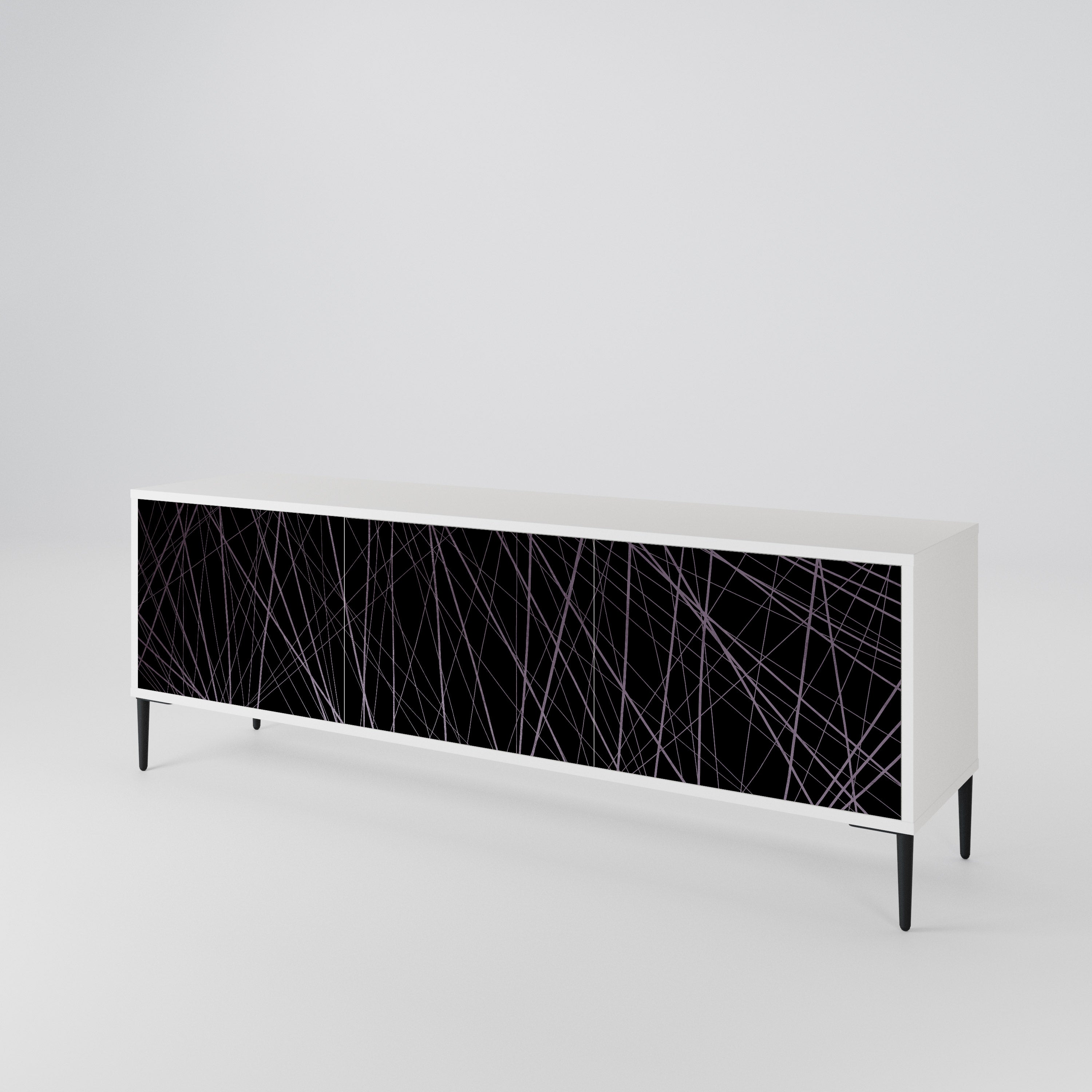 SHIMMER SPIDERGRAM Mueble de TV de 3 Puertas