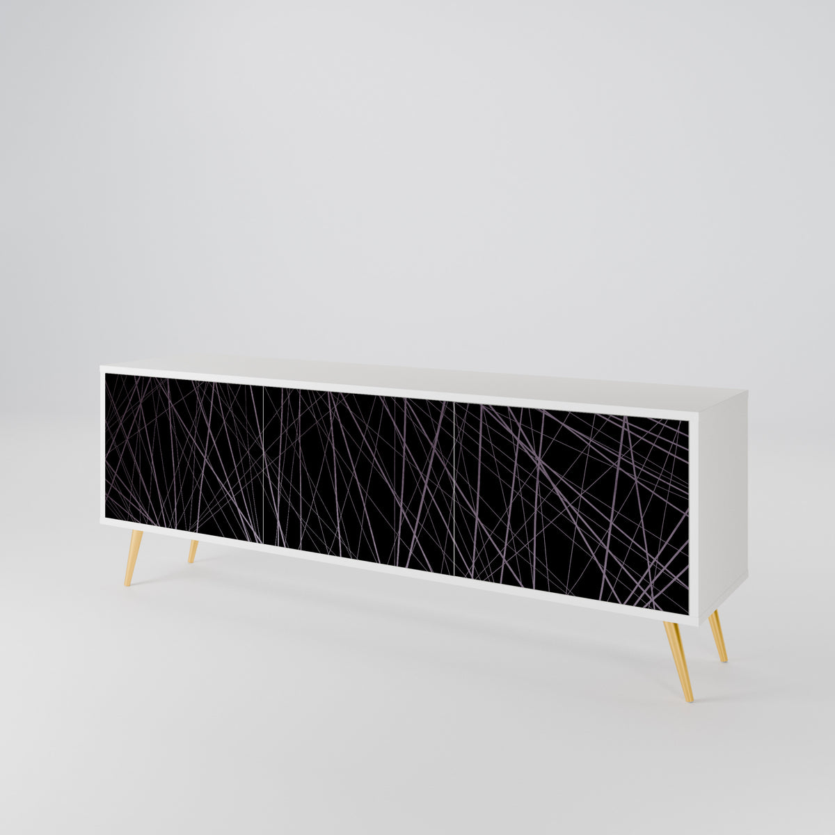 SHIMMER SPIDERGRAM Mueble de TV de 3 Puertas