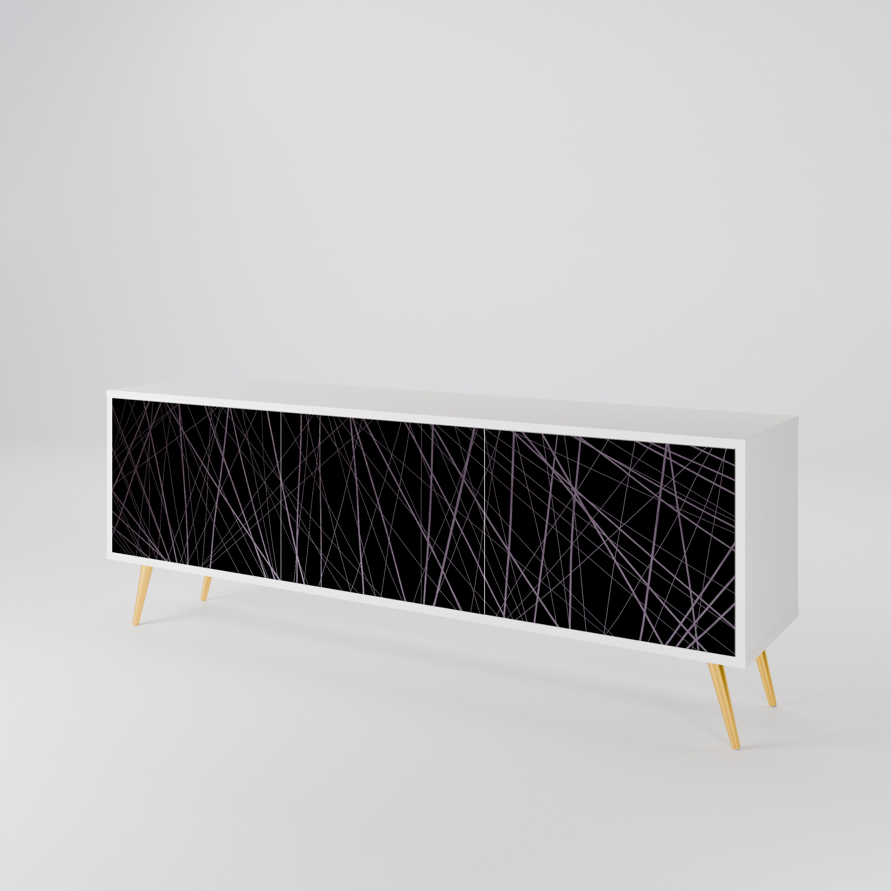 SHIMMER SPIDERGRAM Mueble de TV de 3 Puertas