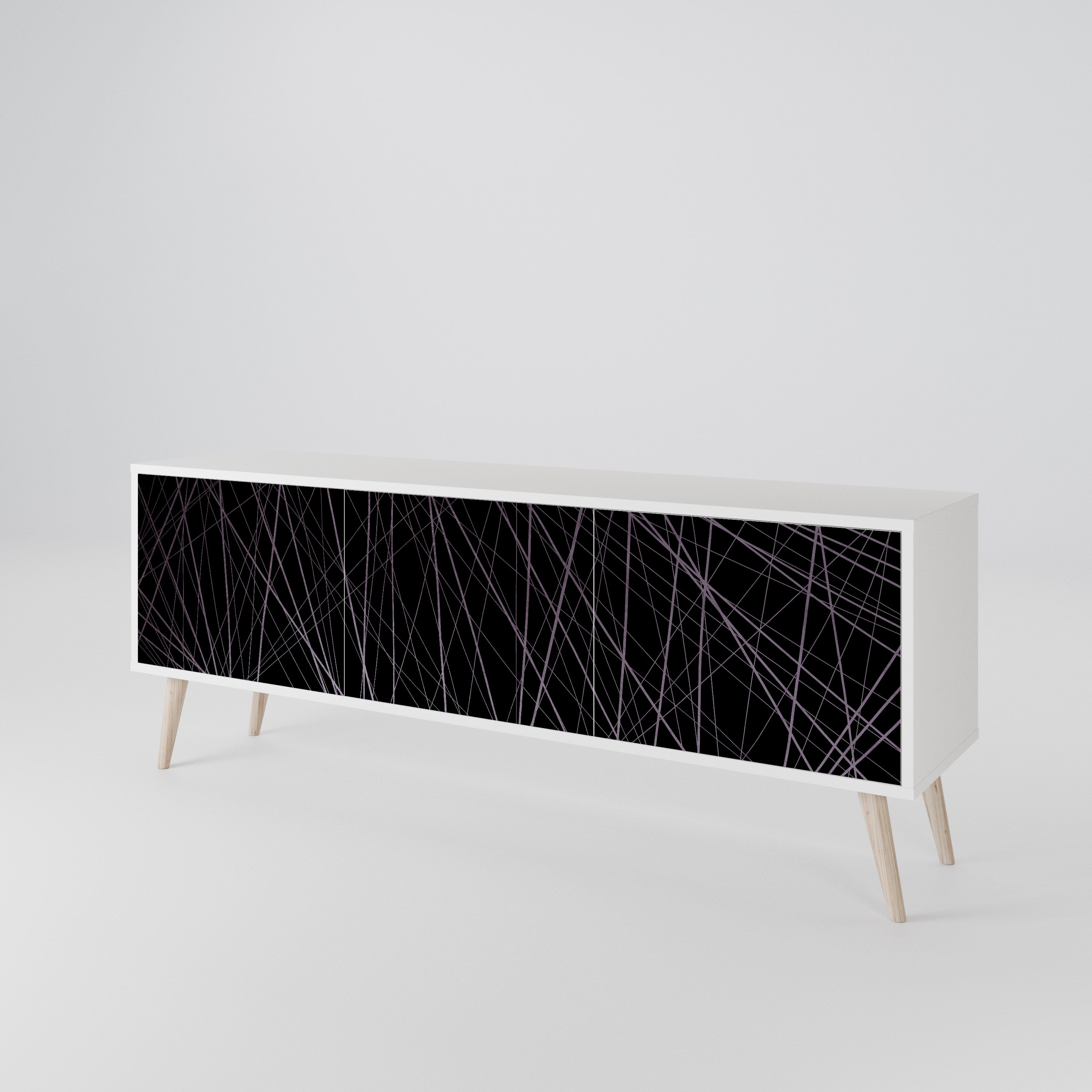 SHIMMER SPIDERGRAM Mueble de TV de 3 Puertas