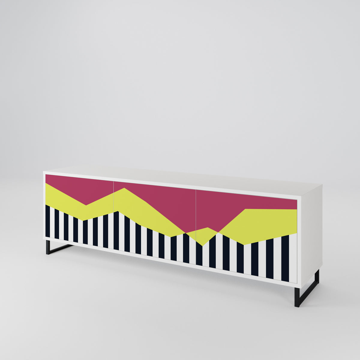PIANO FANTASY Mueble de TV de 3 Puertas