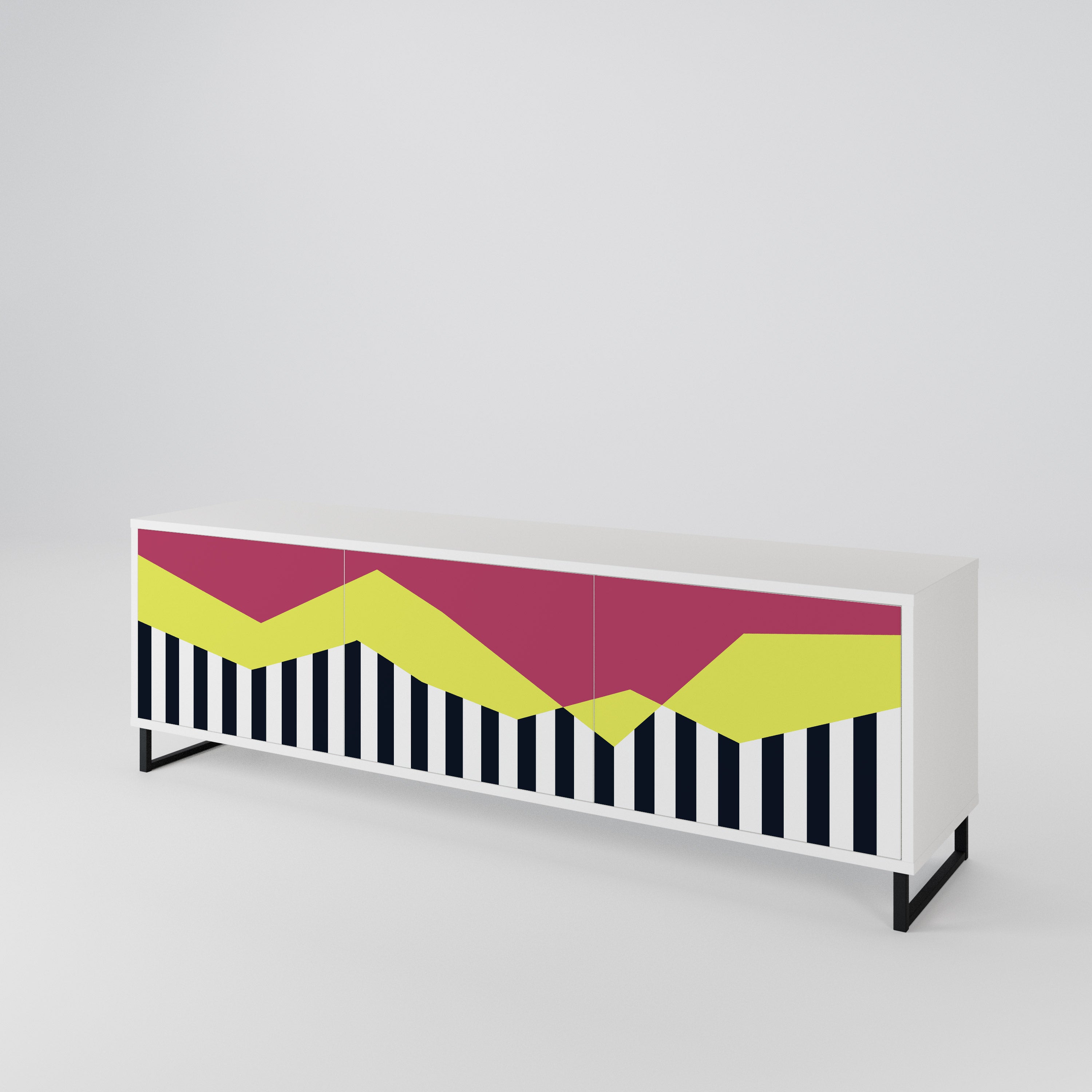PIANO FANTASY Mueble de TV de 3 Puertas