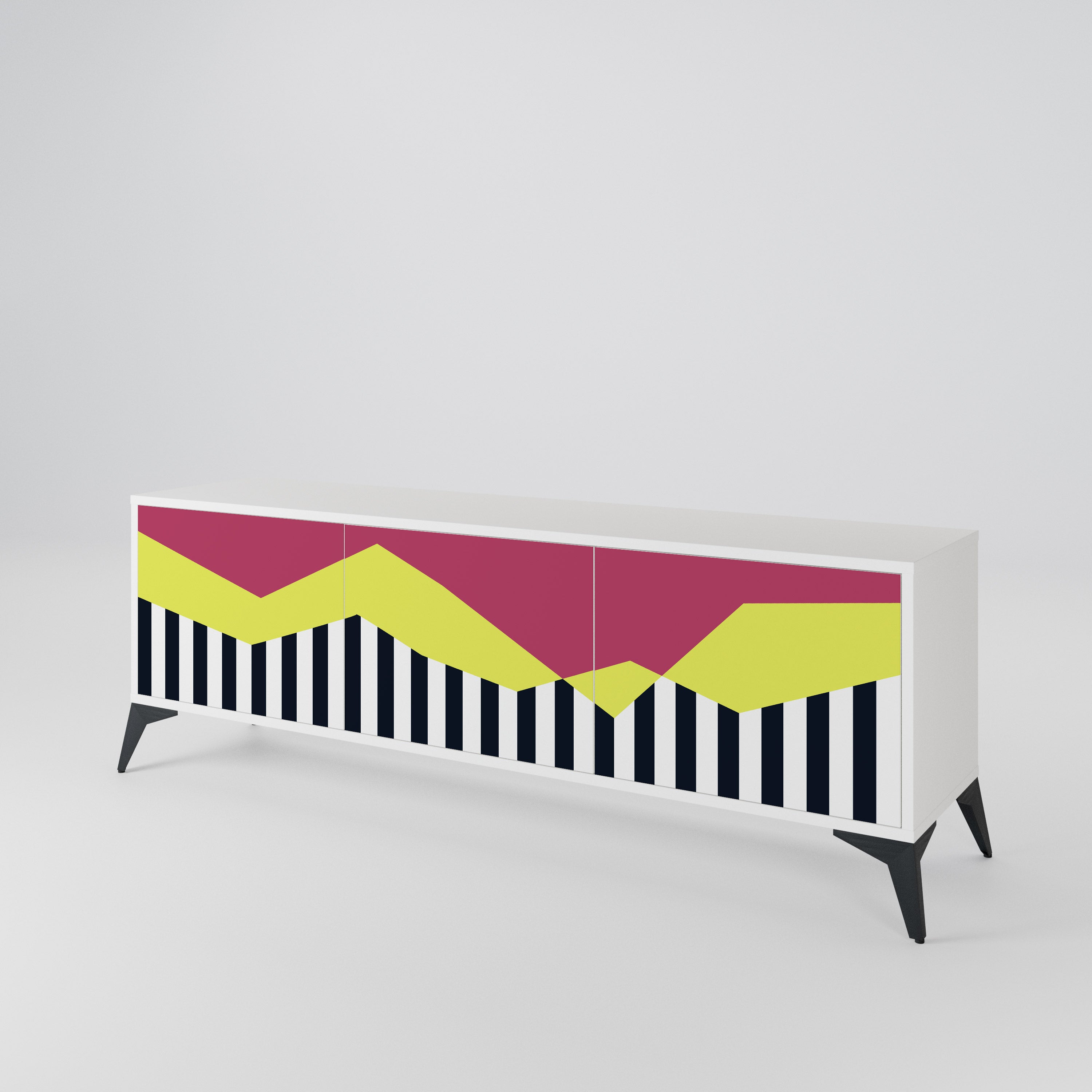 PIANO FANTASY Mueble de TV de 3 Puertas