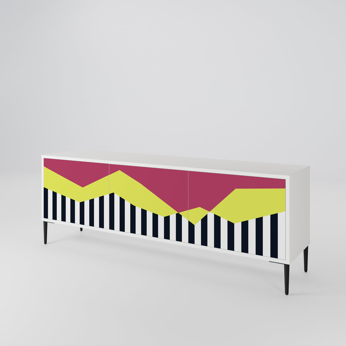 PIANO FANTASY Mueble de TV de 3 Puertas