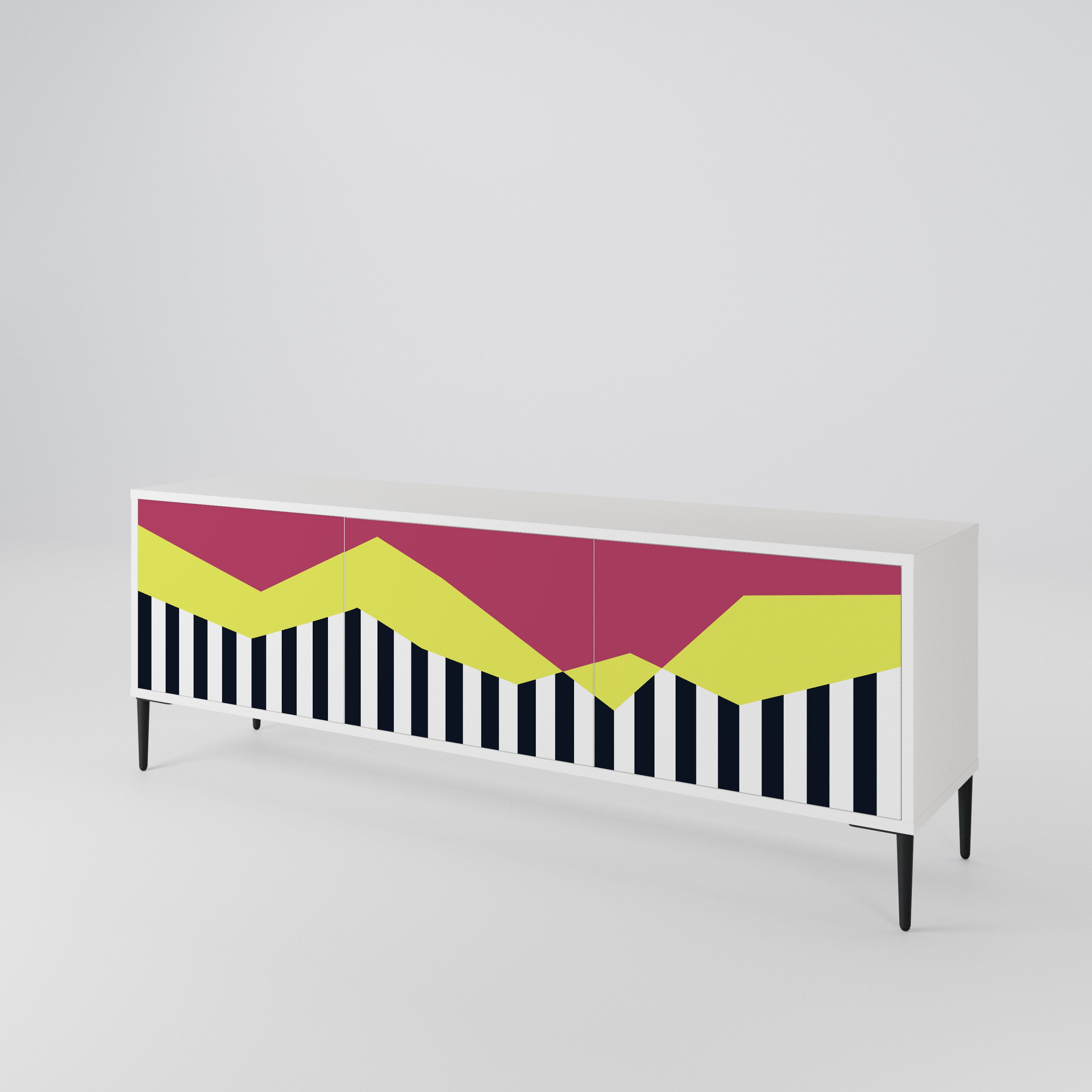 PIANO FANTASY Mueble de TV de 3 Puertas