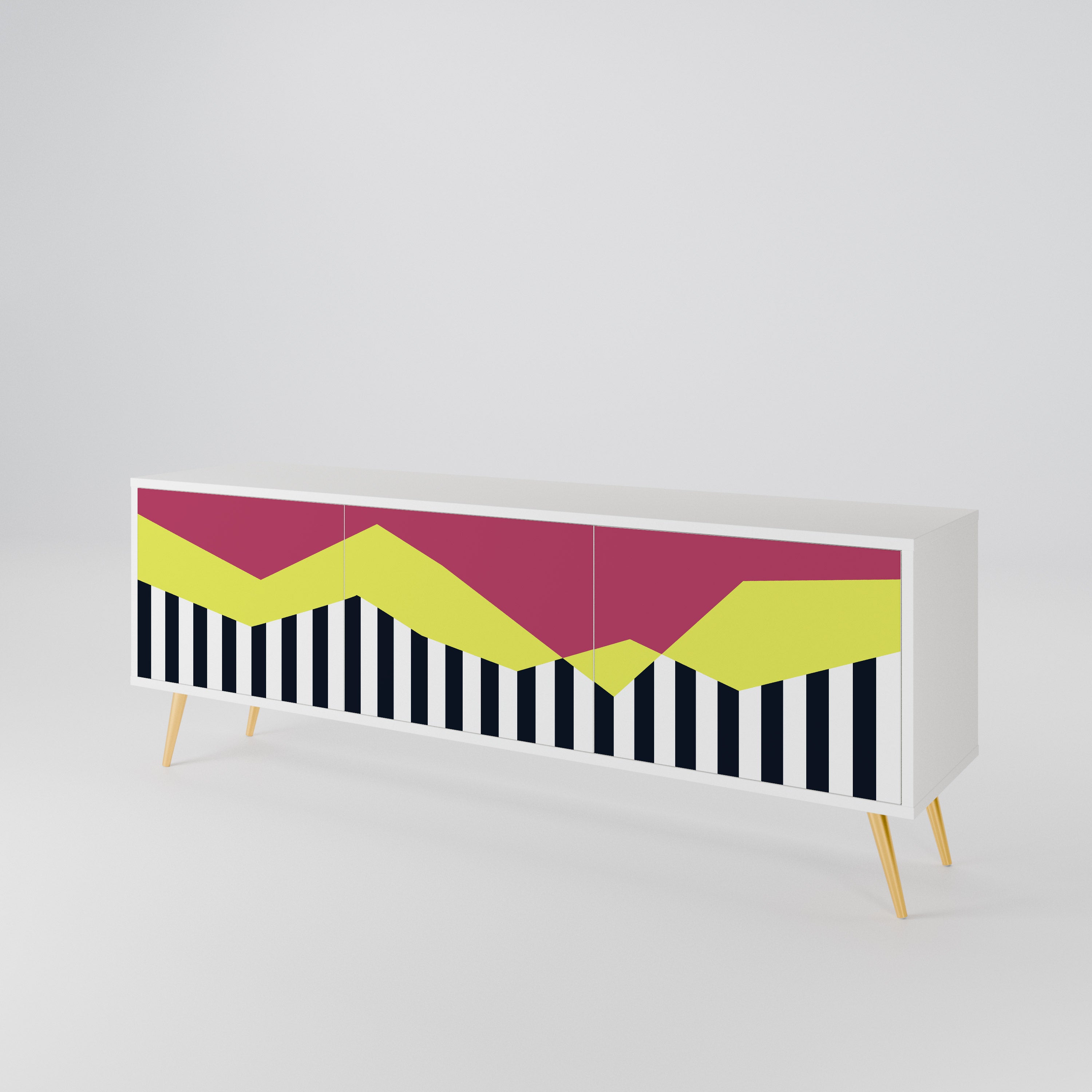 PIANO FANTASY Mueble de TV de 3 Puertas