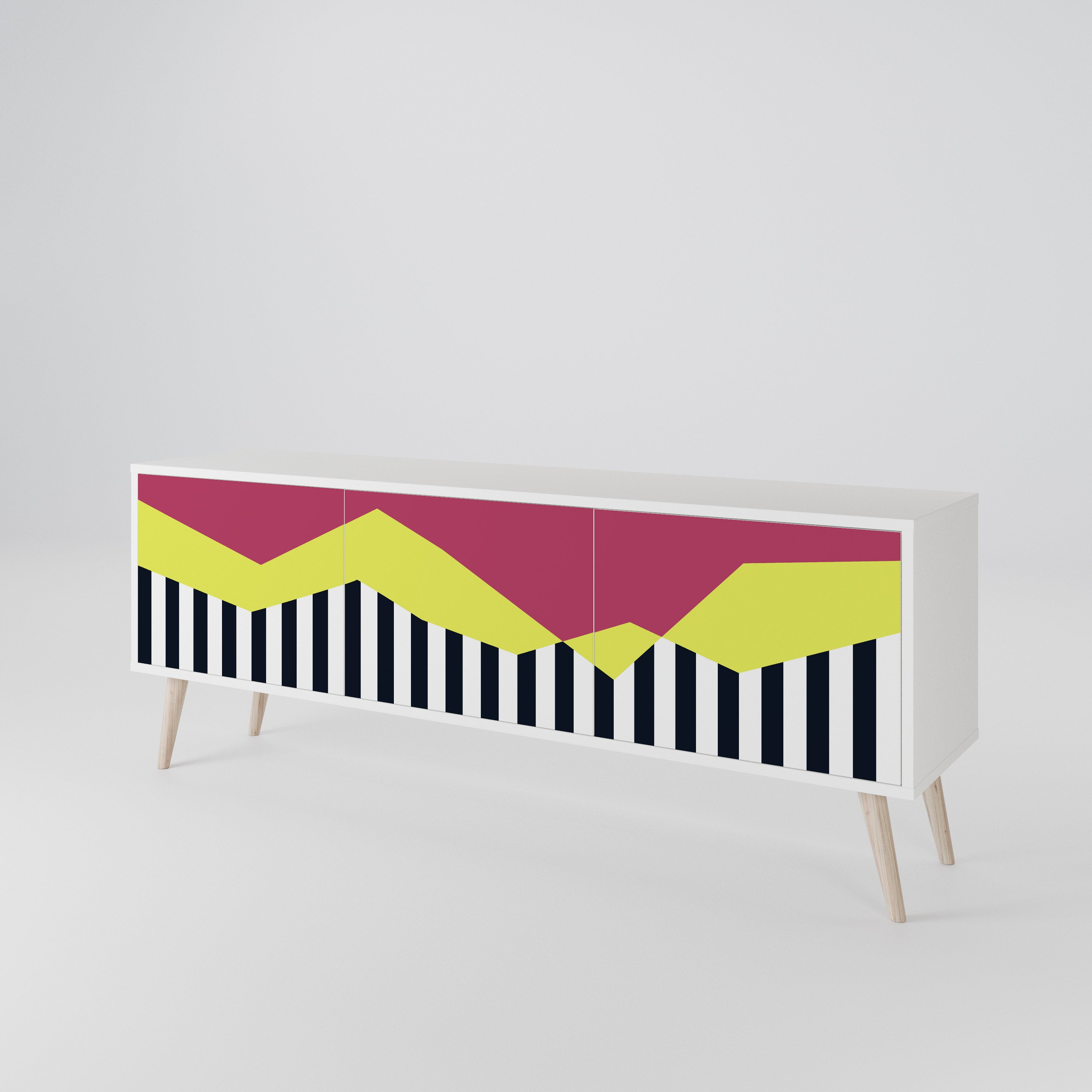 PIANO FANTASY Mueble de TV de 3 Puertas