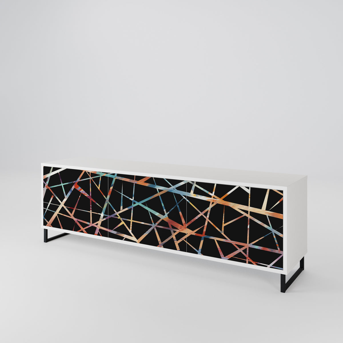 POLYGON VERVE Mueble de TV de 3 Puertas