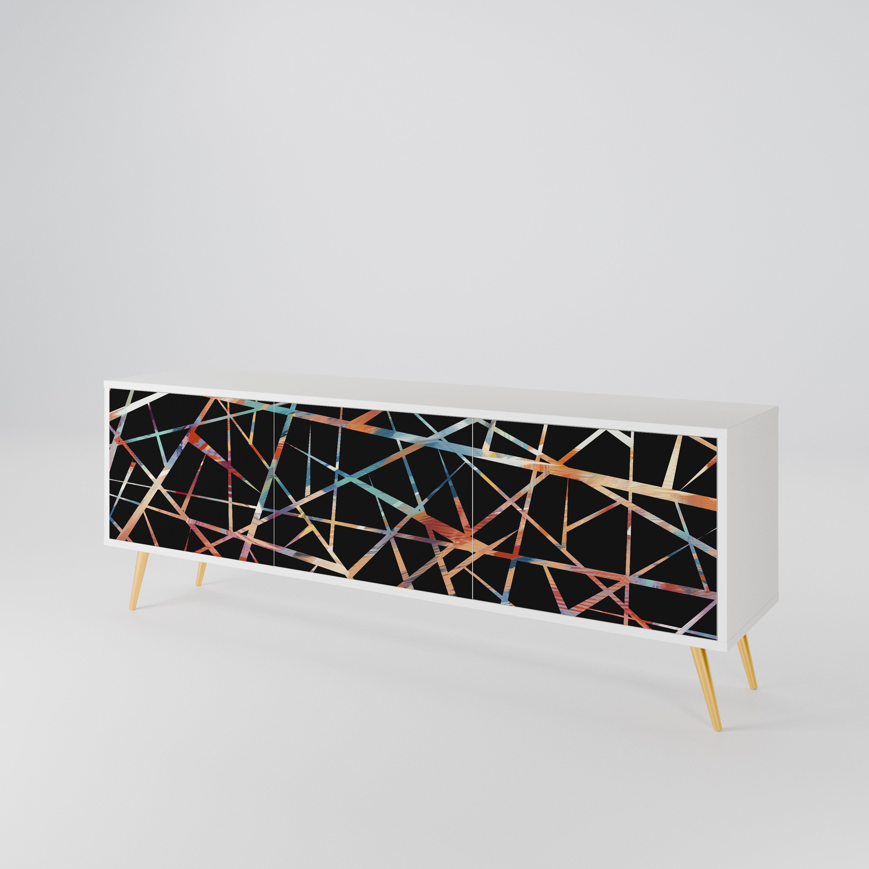 POLYGON VERVE Mueble de TV de 3 Puertas