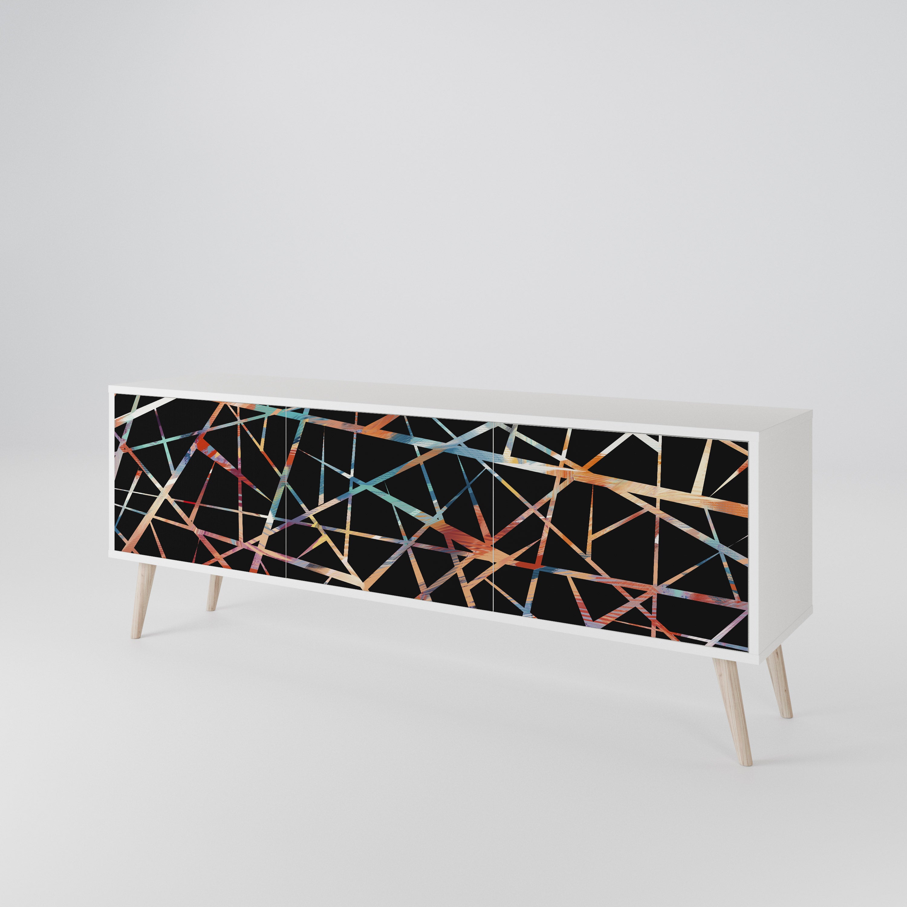 POLYGON VERVE Mueble de TV de 3 Puertas