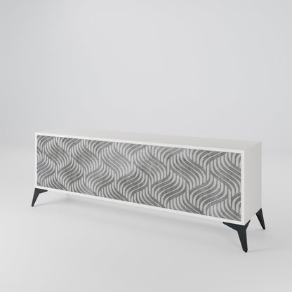 CONCRETE MOVEMENT Mueble de TV de 3 Puertas