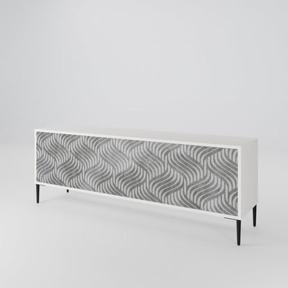 CONCRETE MOVEMENT Mueble de TV de 3 Puertas
