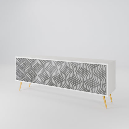 CONCRETE MOVEMENT Mueble de TV de 3 Puertas