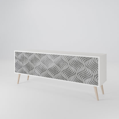 CONCRETE MOVEMENT Mueble de TV de 3 Puertas