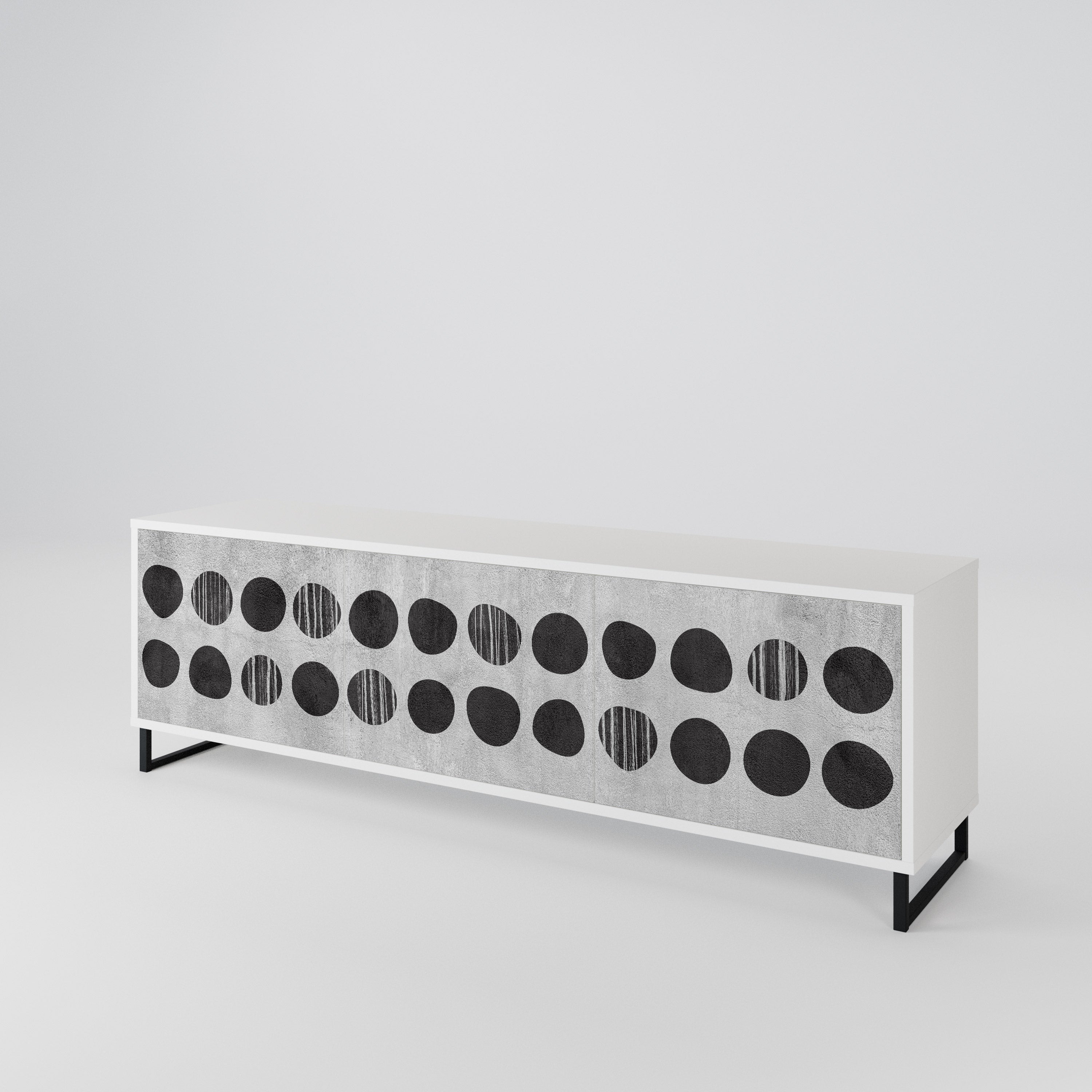 GHOSTLY GRADIENTS Mueble de TV de 3 Puertas